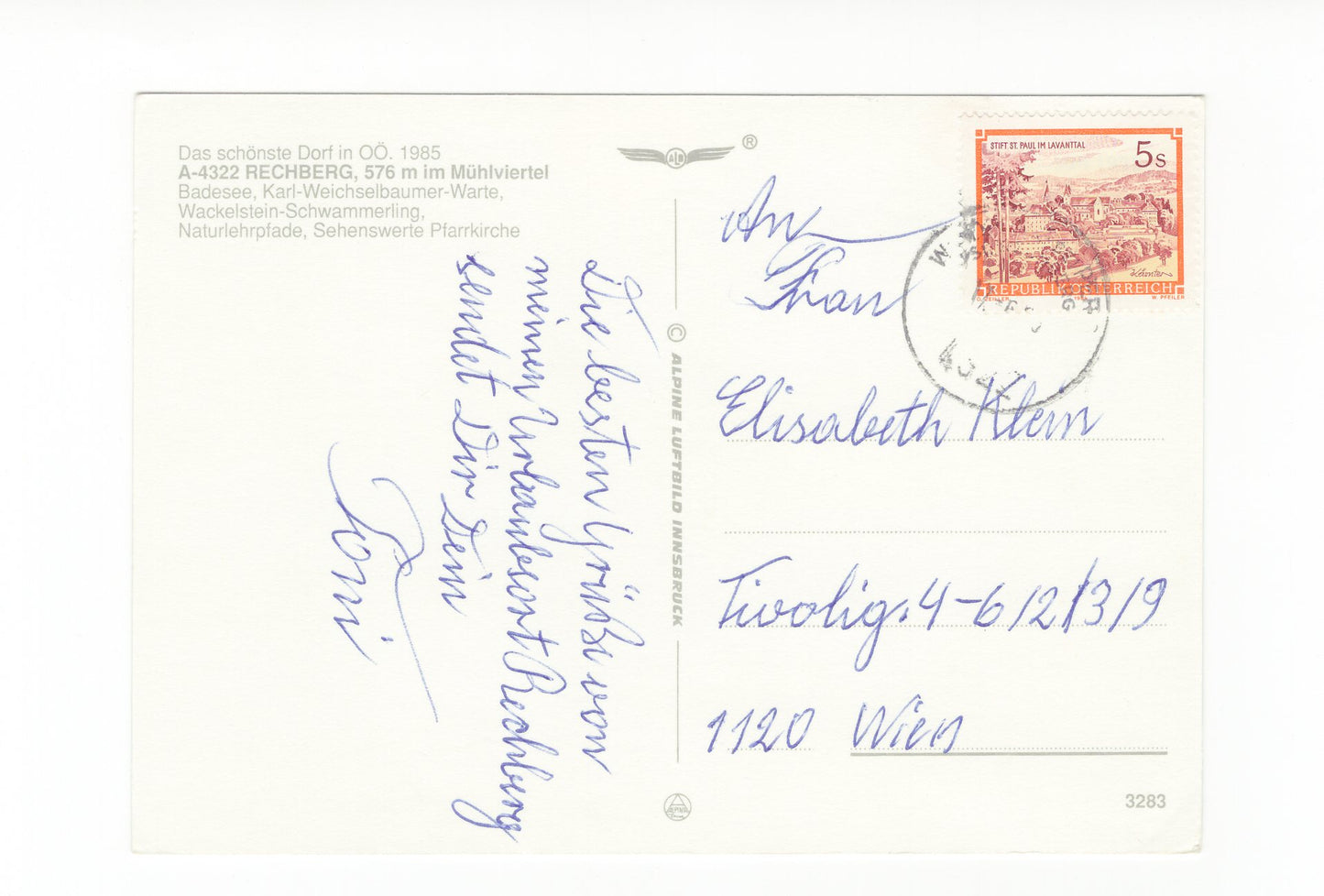 Ansichtskarte Rechberg im Mühlviertel / Oberösterreich / Österreich