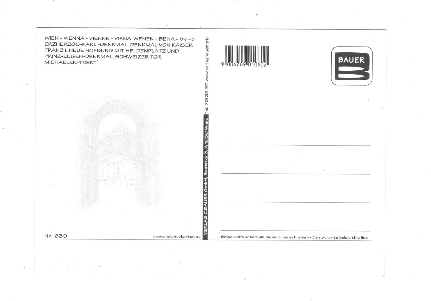 Ansichtskarte Wien / Hofburg / Österreich / N1-64