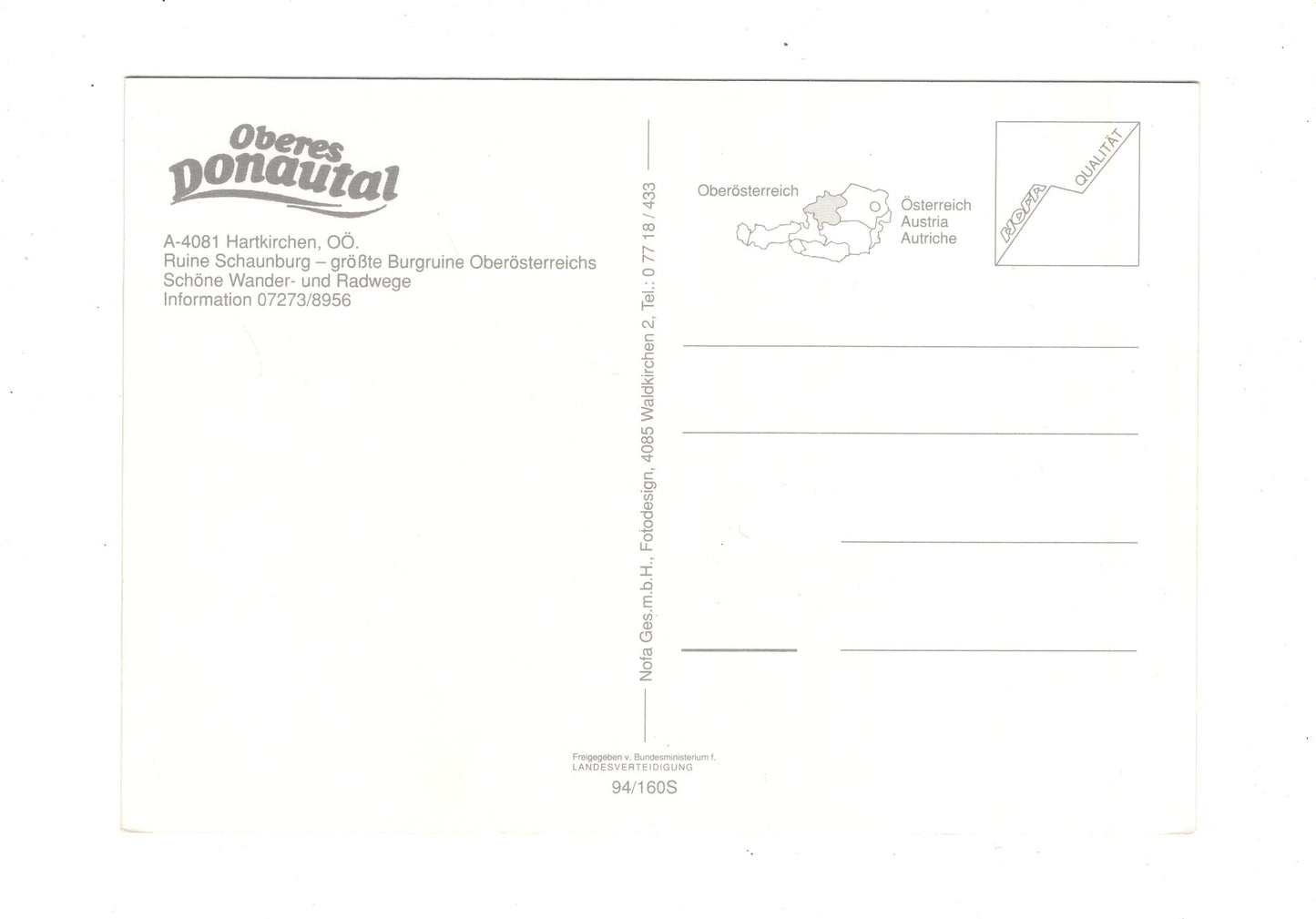 Ansichtskarte Schaunburggemeinde Hartkirchen / Oberösterreich / Österreich