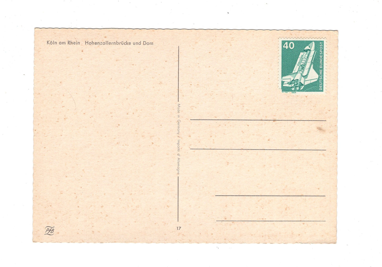 Ansichtskarte Köln am Rhein / Hohenzollernbrücke und Dom / G1-58