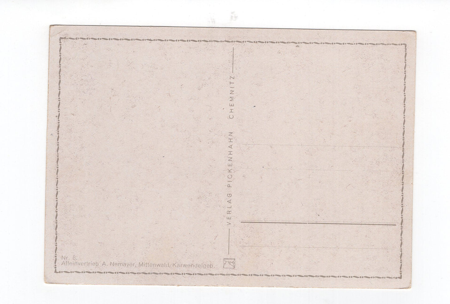 Ansichtskarte Lautersee mit Karwendel und Wörner