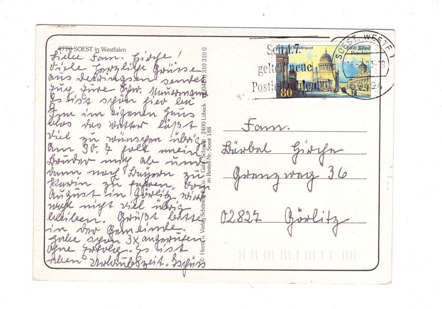 Ansichtskarte Soest in Westfalen / I1-51