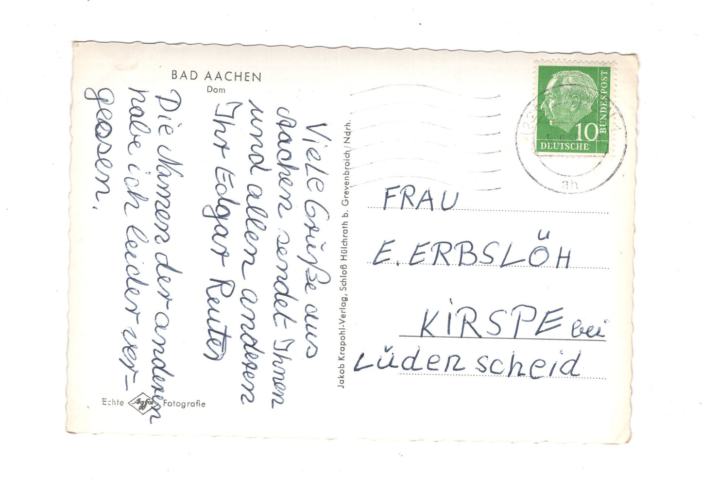 Ansichtskarte Bad Aachen / Dom