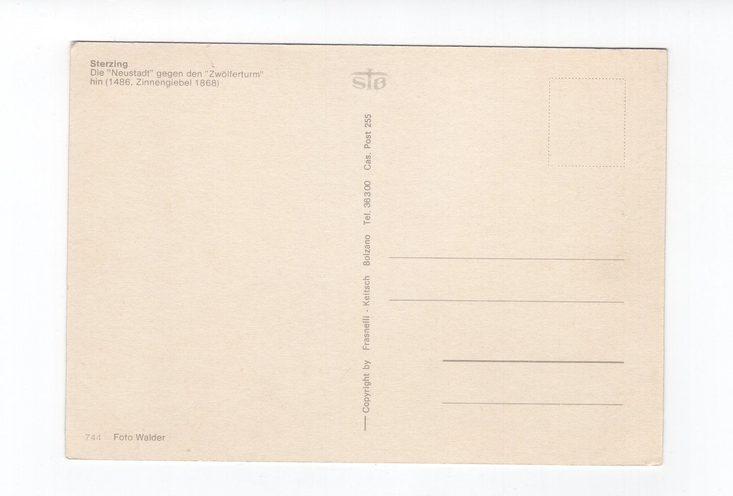 Ansichtskarte Sterzing / Die Neustadt / Südtirol / Italien