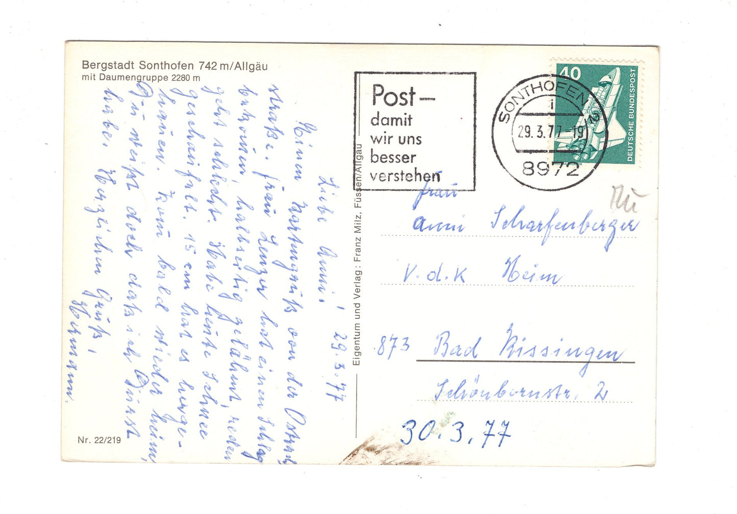 Ansichtskarte Sonthofen im Allgäu / H1-54