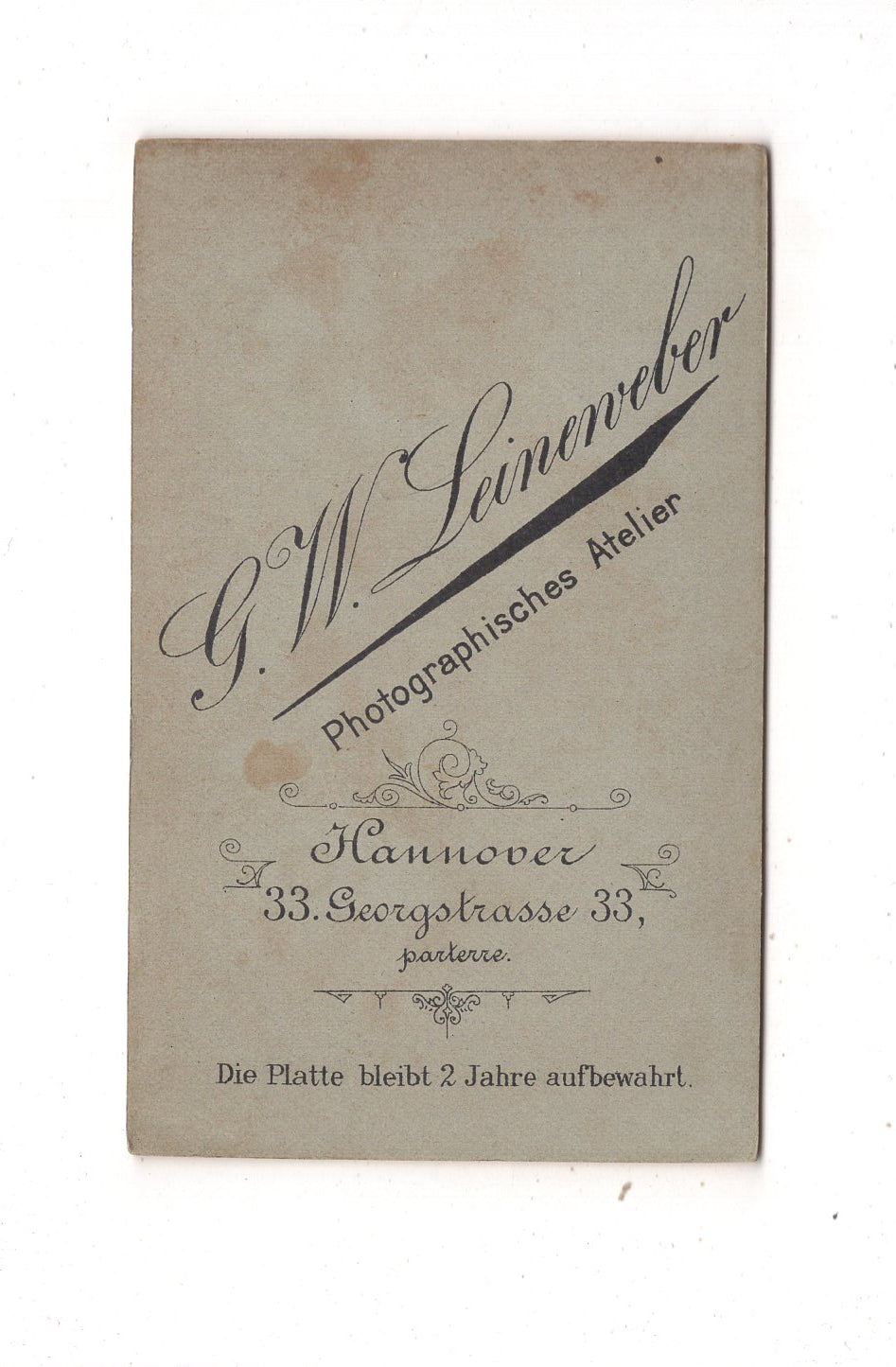 Fotografie Schönes Kinderbild / Baby - Hannover 1880er / CDV N1-08
