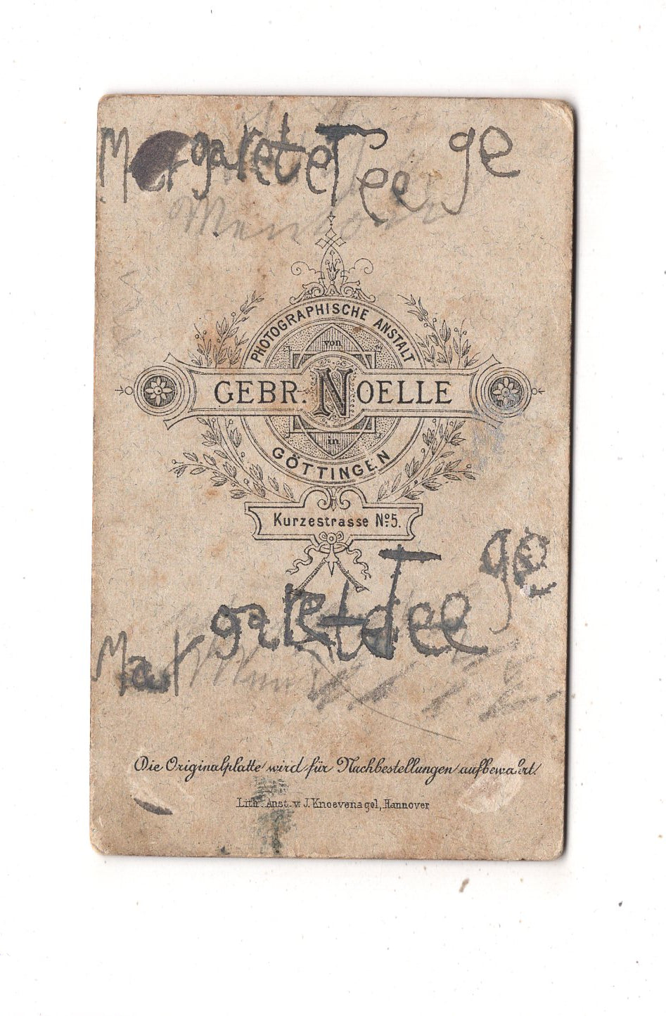 Fotografie Soldat - Göttingen um 1880 / CDV M1-05