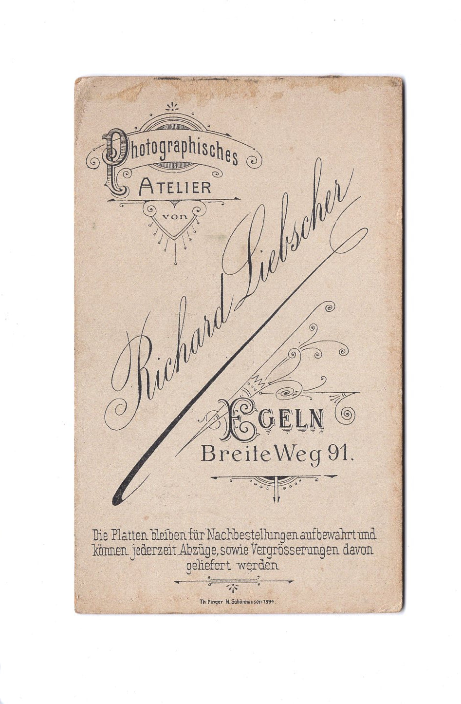 Fotografie Niedliches kleines Kind - Egeln 1890er