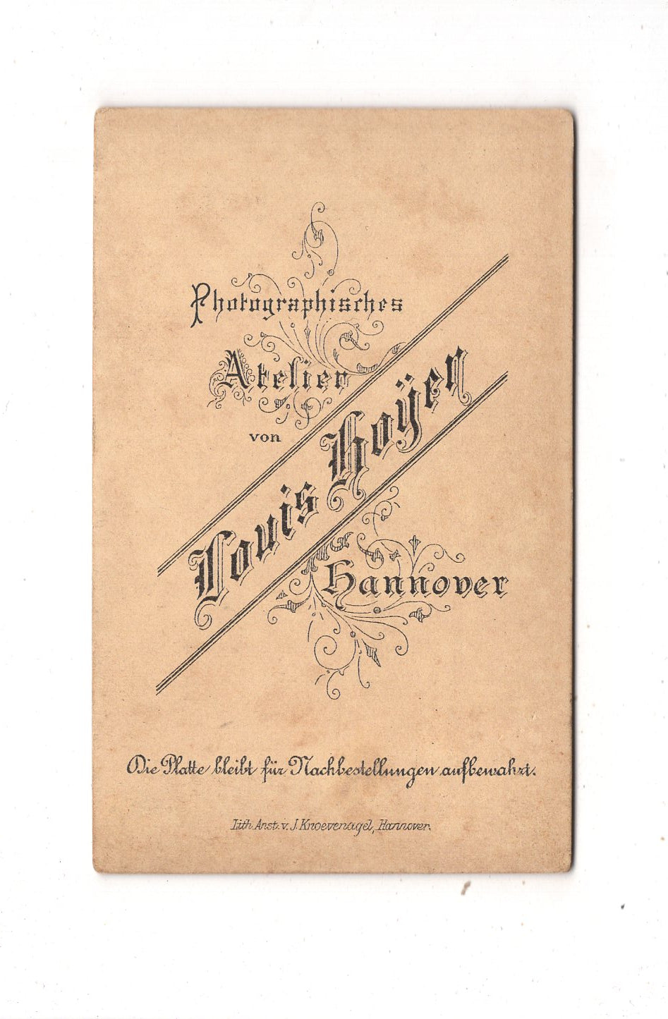 Fotografie Schönes Kinderbild / Baby - Hannover 1880er / CDV N1-08