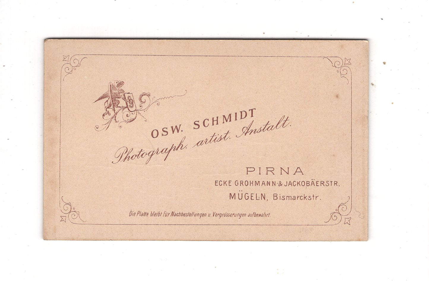 Fotografie Feine Dame - Pirna / Mügeln 1890er