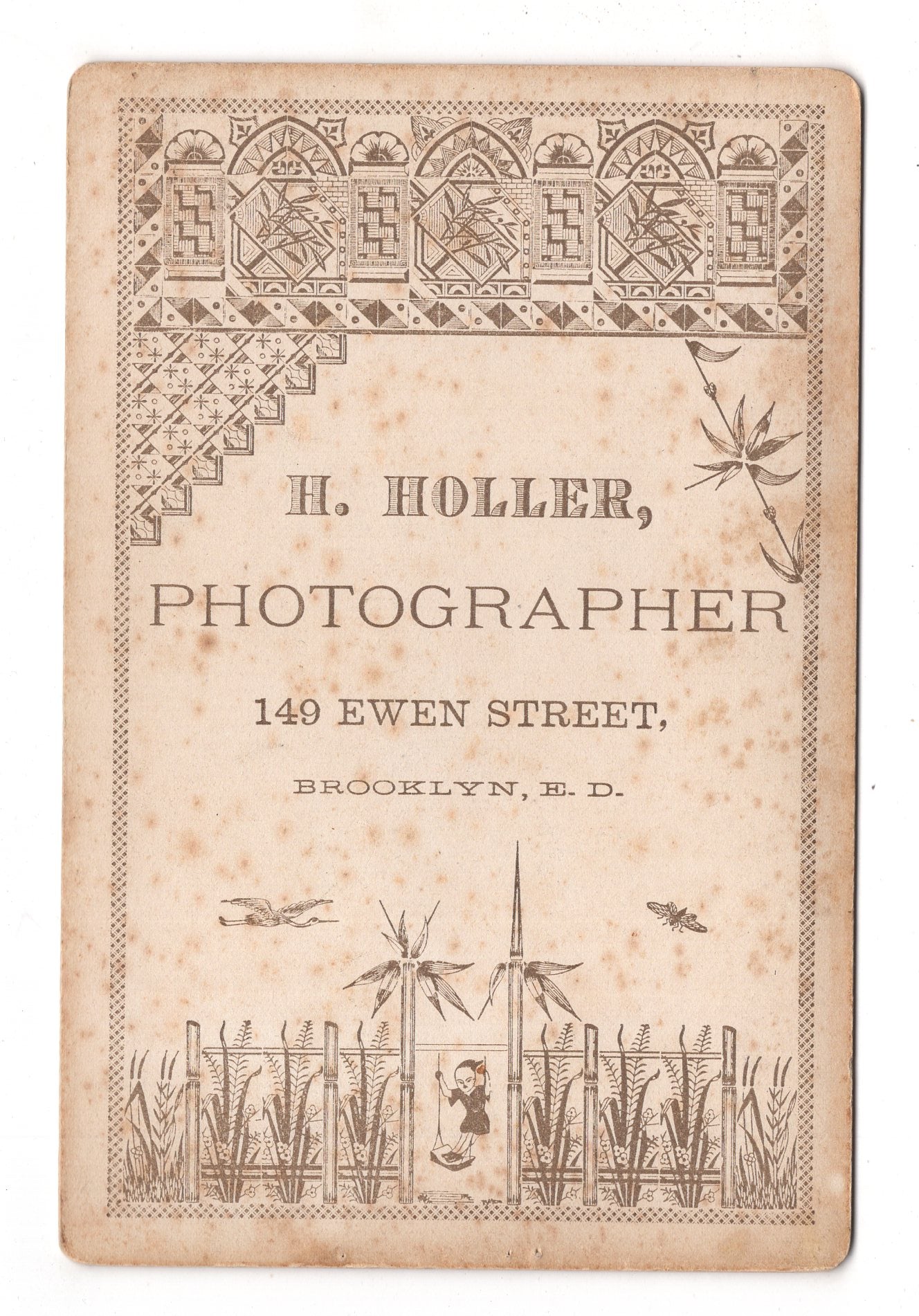 Fotografie Schönes Familienbild - Brooklyn / USA 1880er / CAB U-19