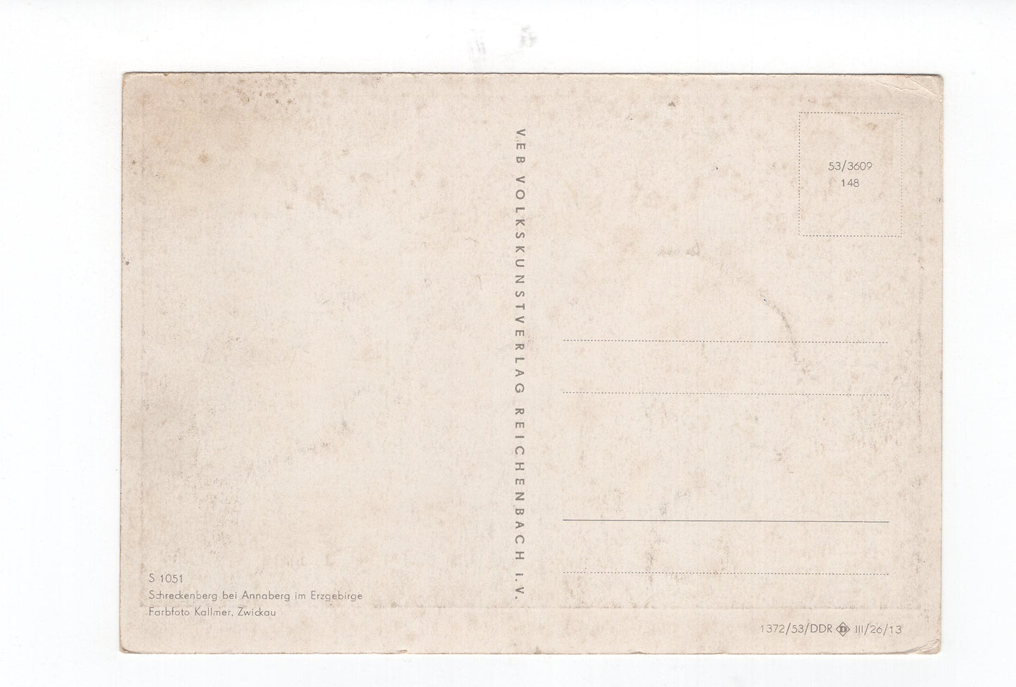 Ansichtskarte Schreckenberg bei Annaberg im Erzgebirge