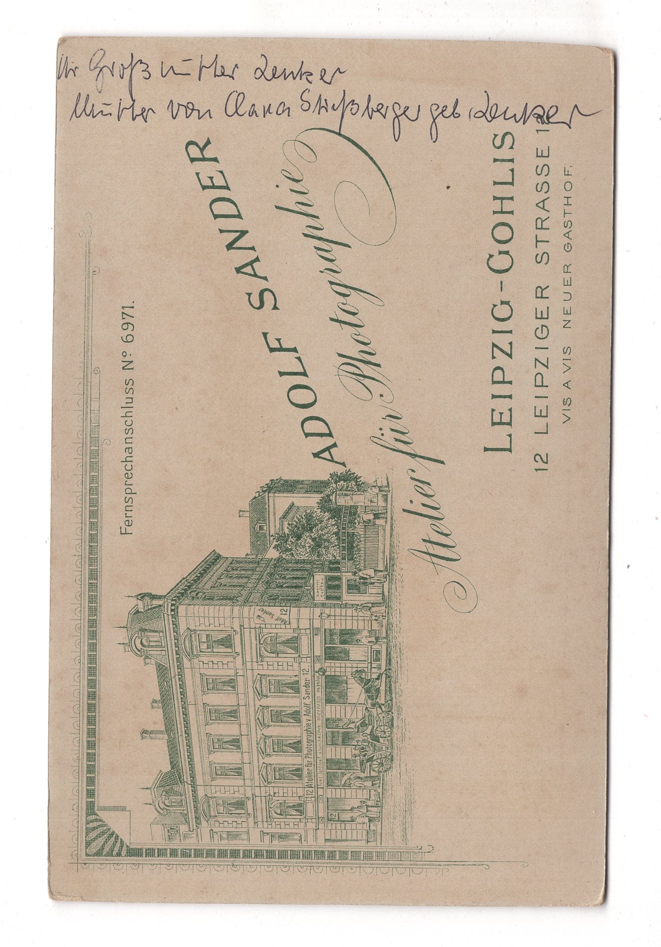 Fotografie Feine Dame / benannt - Leipzig-Gohlis um 1900 / CAB W-22
