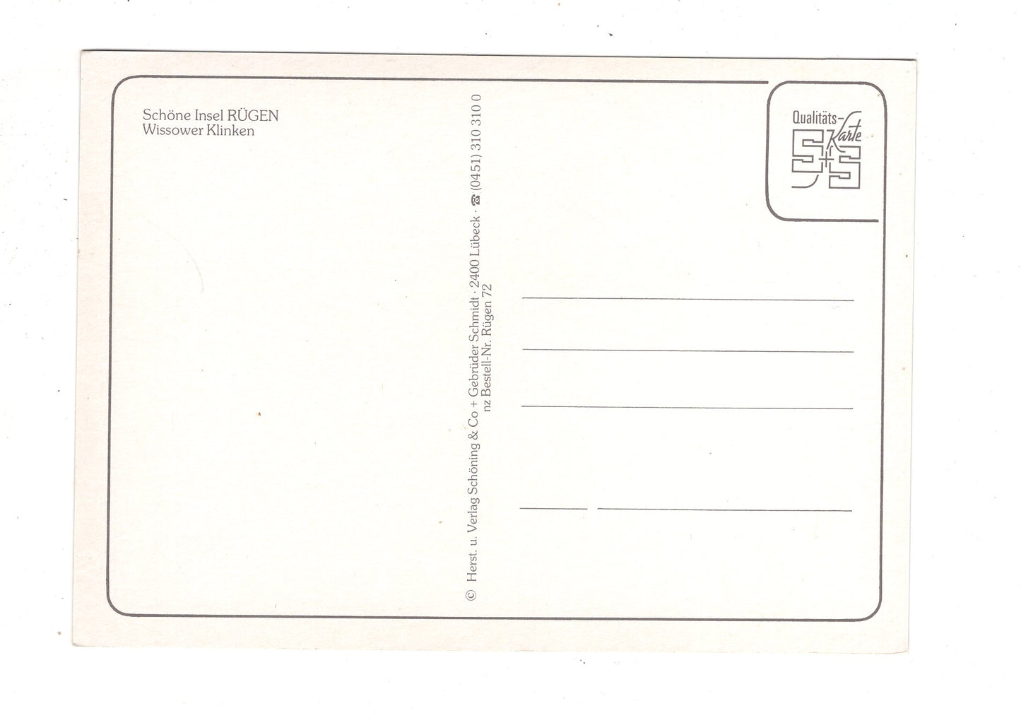 Ansichtskarte Insel Rügen / Wissower Klinken / J1-65