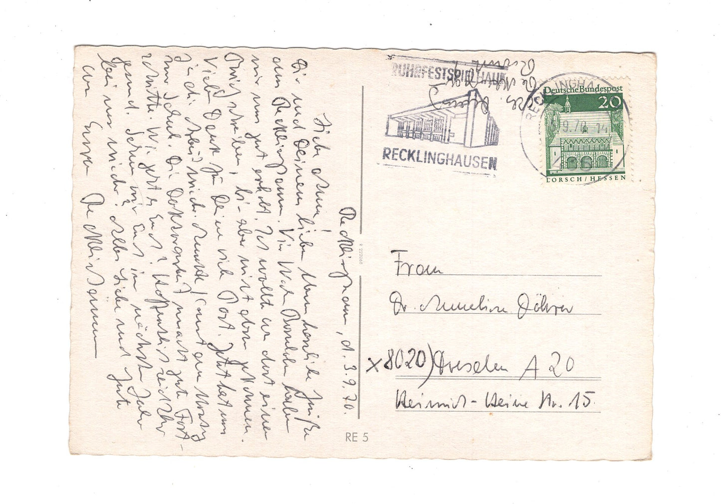 Ansichtskarte Recklinghausen / Engelsburg +++