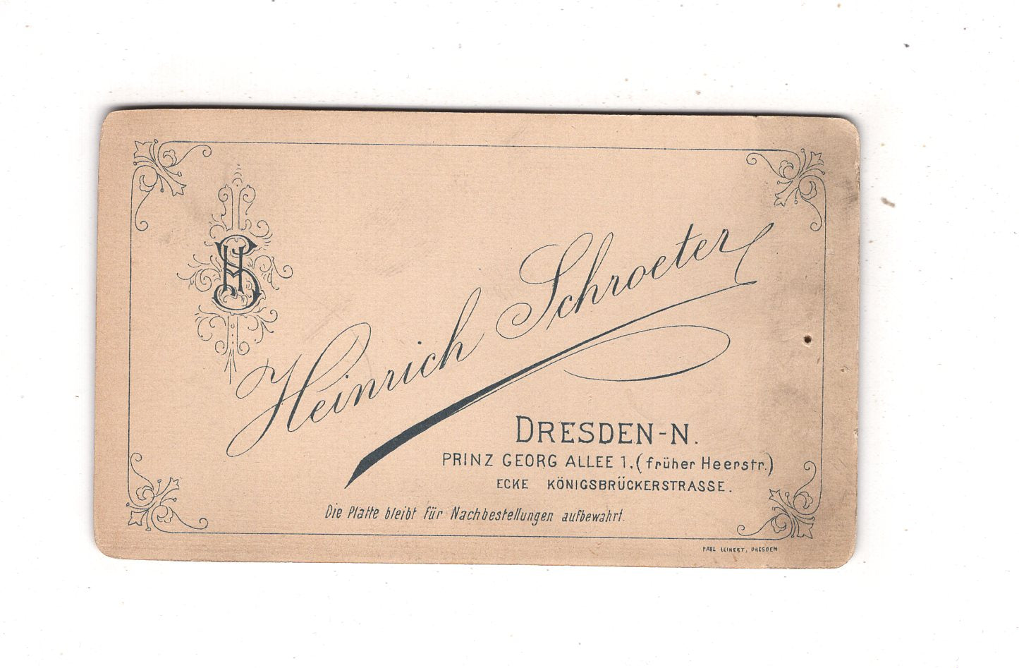 Fotografie Soldat - Dresden 1890er / CDV M1-06