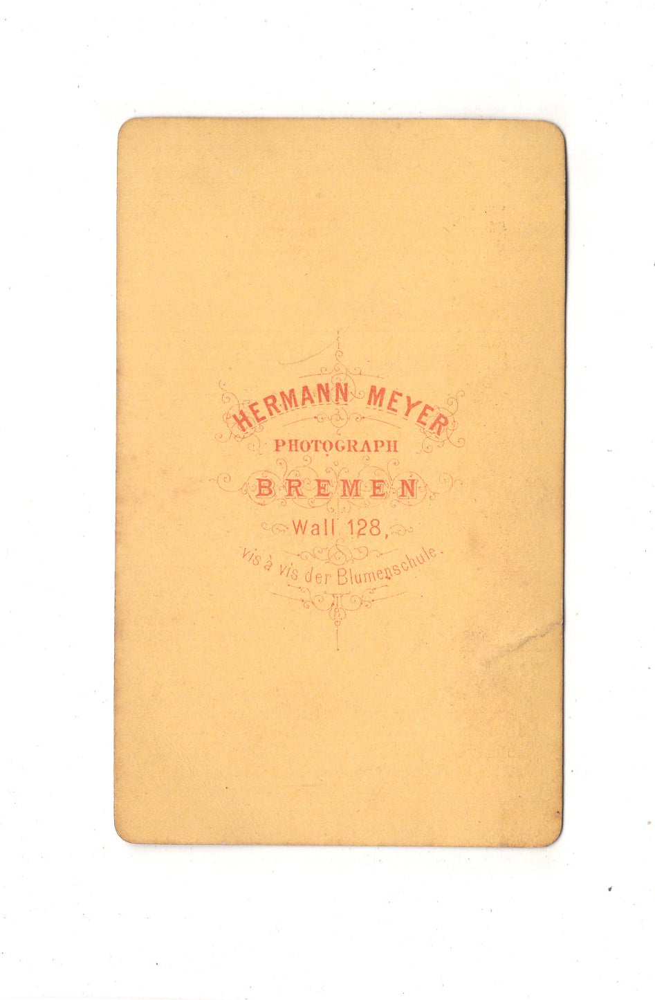 Fotografie Studentika Burschenschaft mit Widmung - Bremen 1871 / CDV C1-21