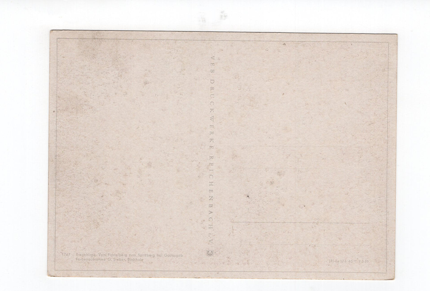 Ansichtskarte Erzgebirge / Vom Fichtelberg zum Spitzberg bei Gottesgab