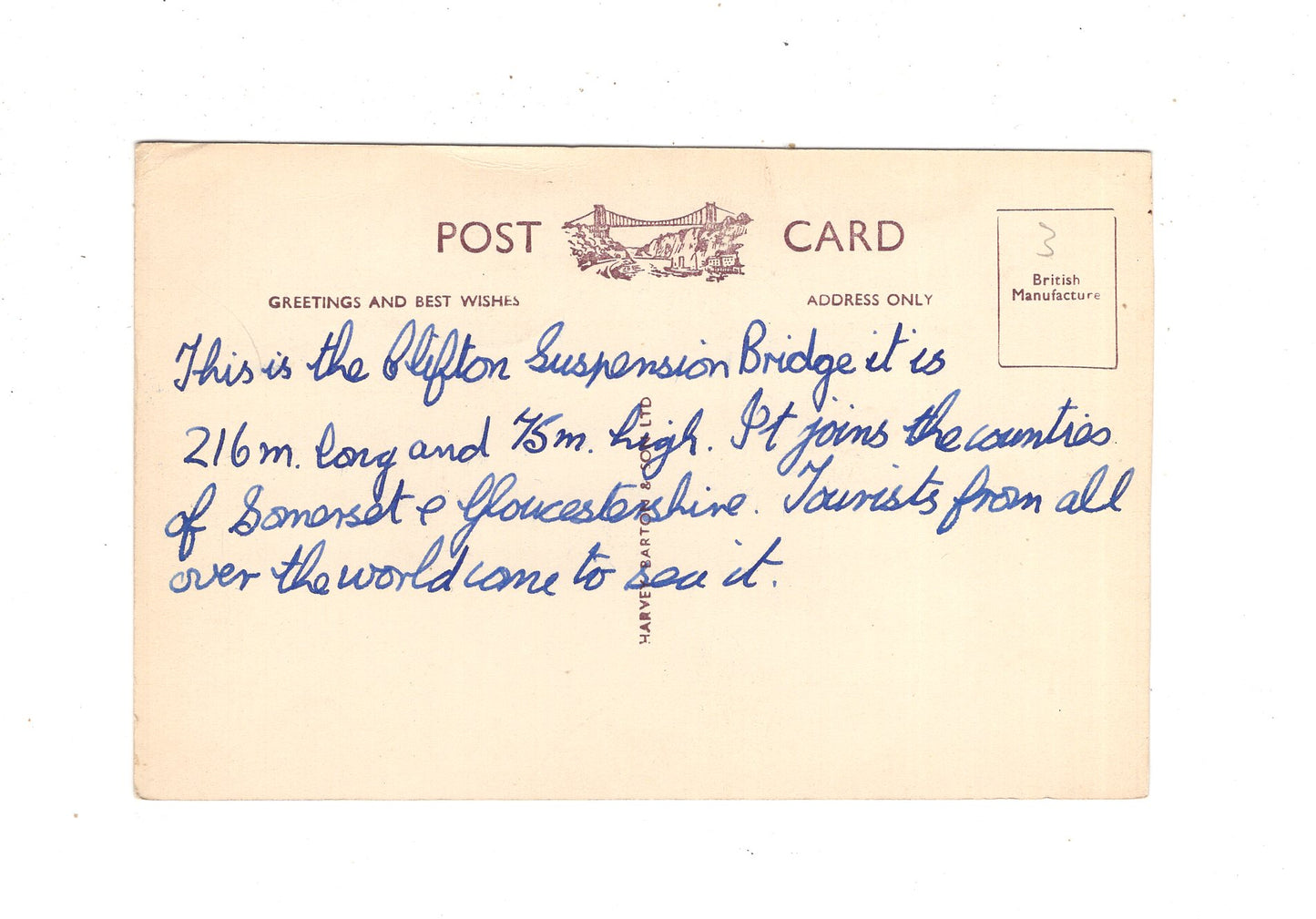 Ansichtskarte Bristol / Clifton Suspension Bridge / England / M1-68