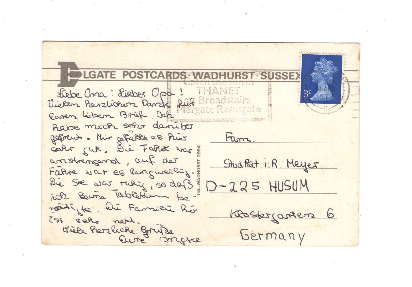 Ansichtskarte Broadstairs / Victoria Parade / England / M1-68