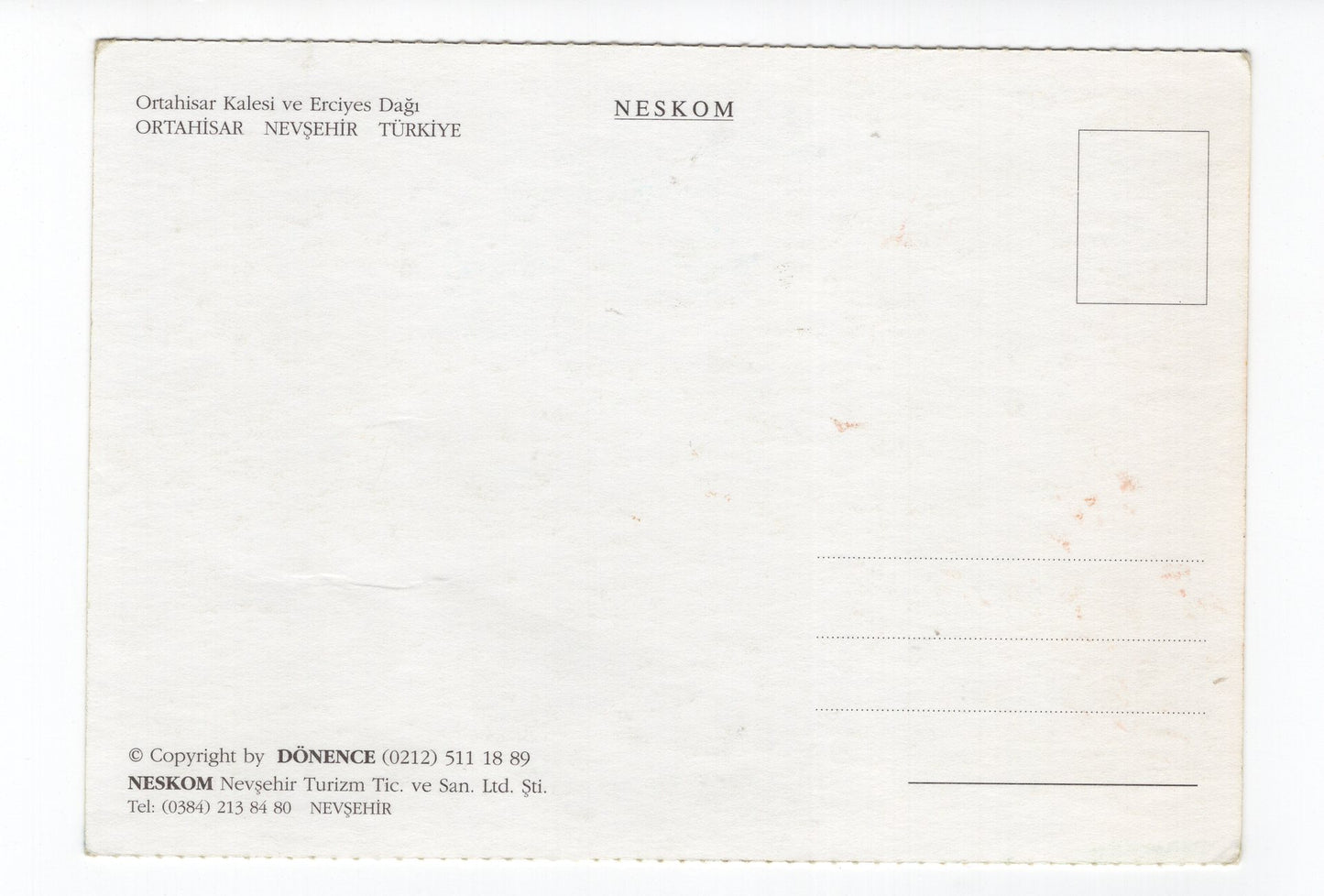 Ansichtskarte Ortahisar / Nevsehir / Türkei