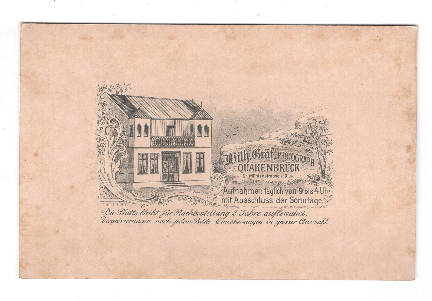Fotografie Feine Dame - Quakenbrück 1890er / CAB W-22