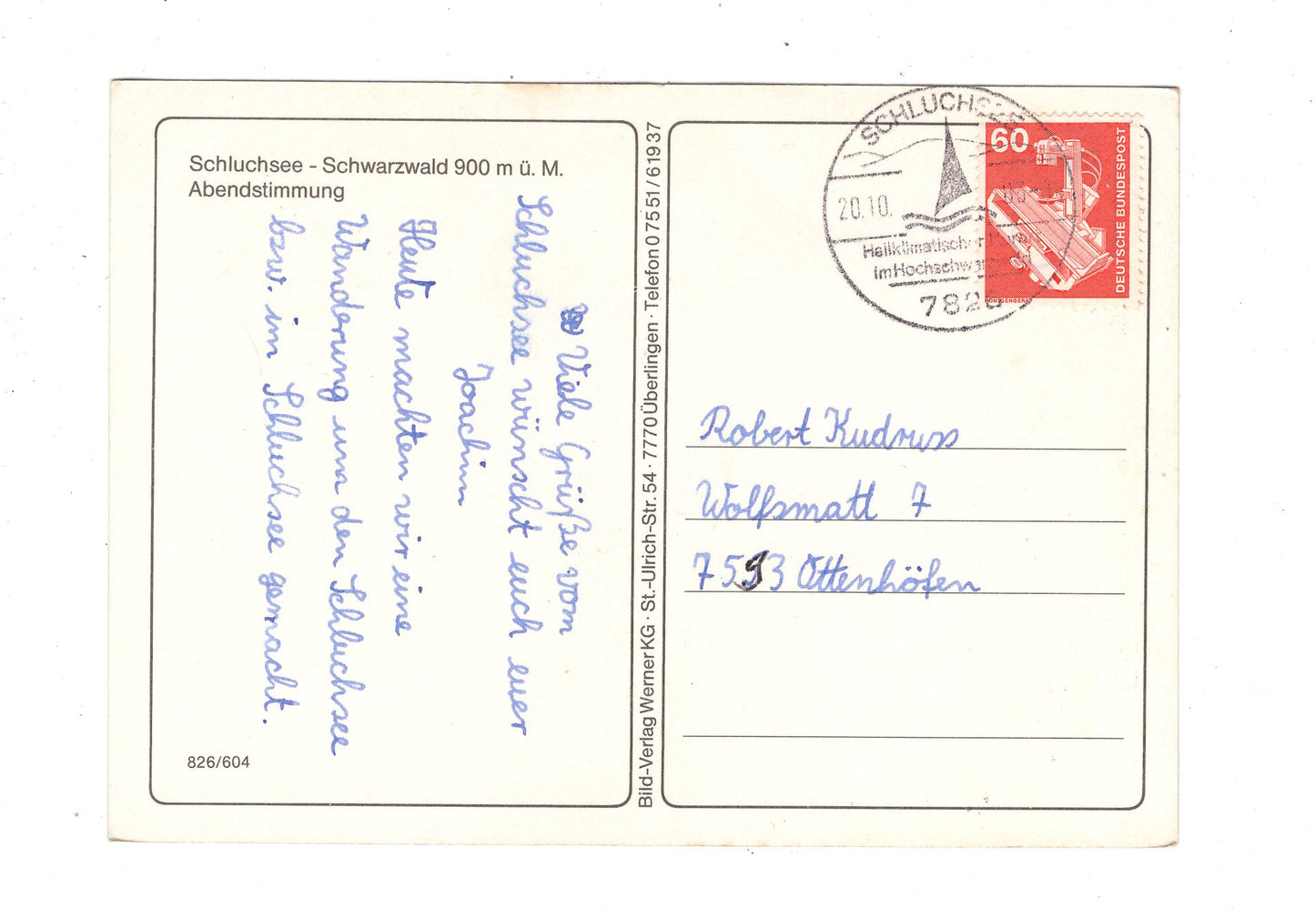 Ansichtskarte Schluchsee / Schwarzwald / K1-57