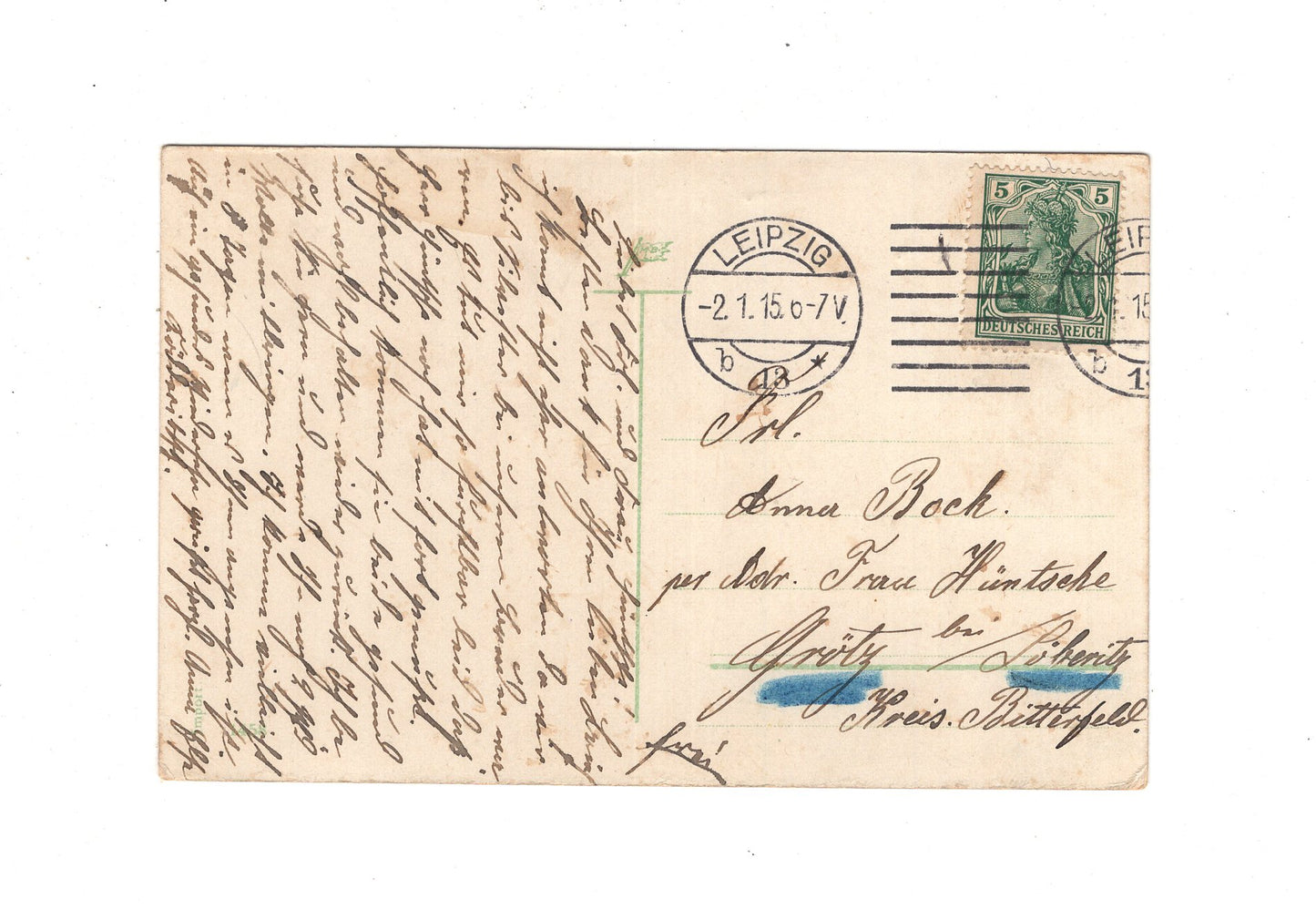 Ansichtskarte / Patriotische Karte - Leipzig 1915