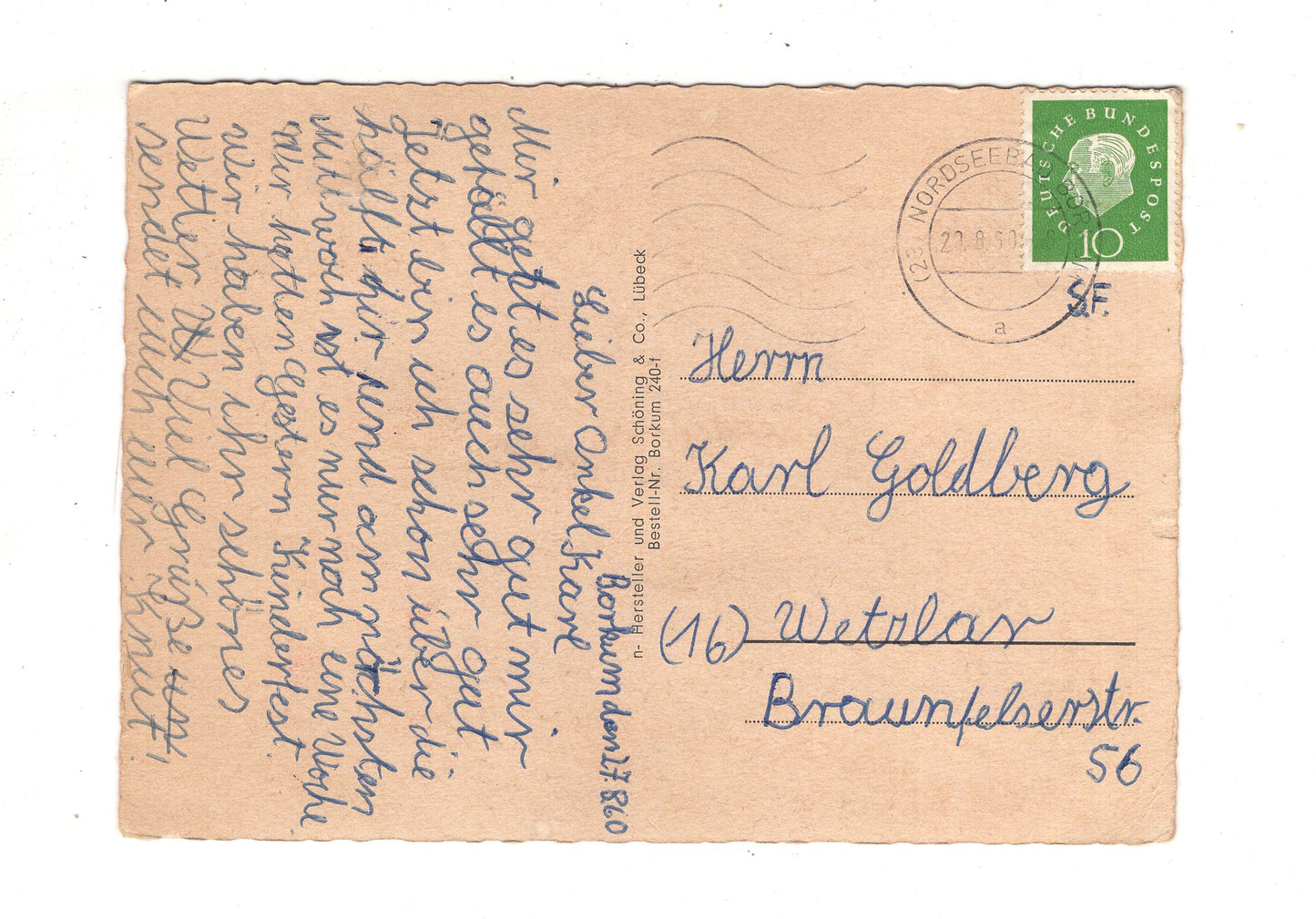 Ansichtskarte Nordseeheilbad Borkum / J1-66