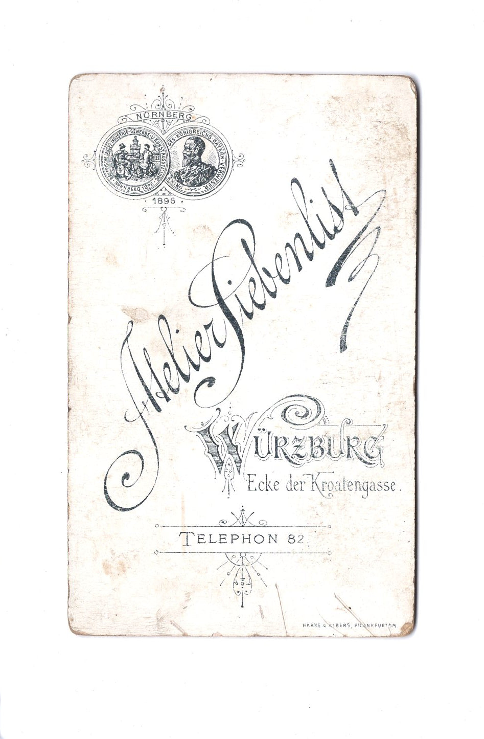 Fotografie Niedliches kleines Kind - Würzburg 1890er