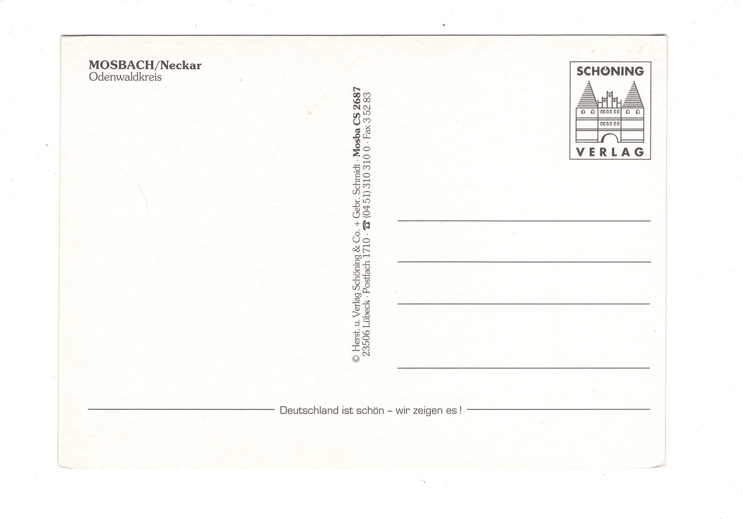 Ansichtskarte Mosbach / Neckar / Odenwaldkreis / I1-51