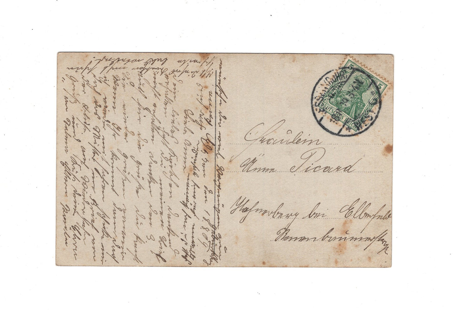 Ansichtskarte / Patriotische Karte - Essen an der Ruhr 1909