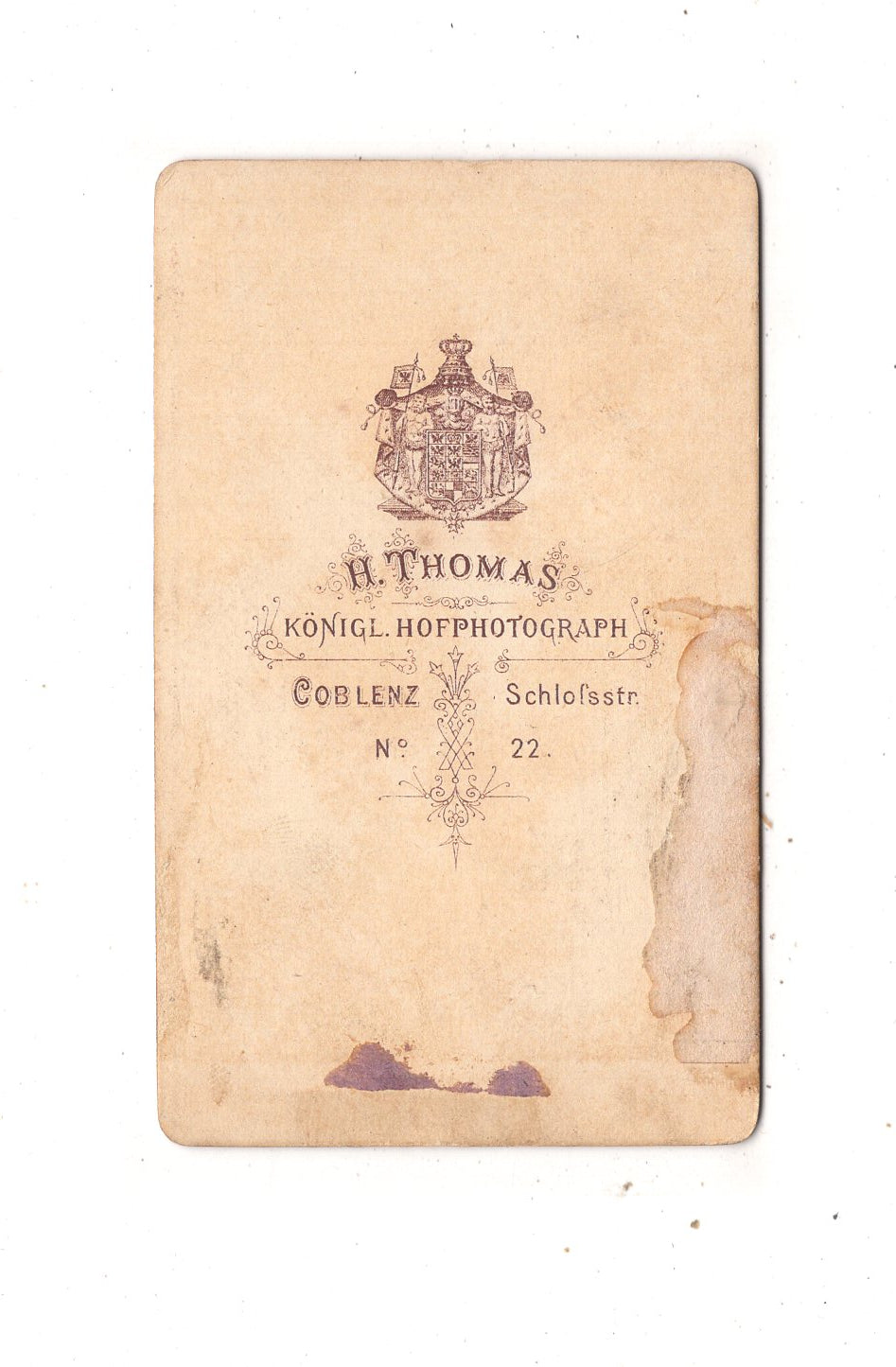 Fotografie Feine Dame - Koblenz 1870er