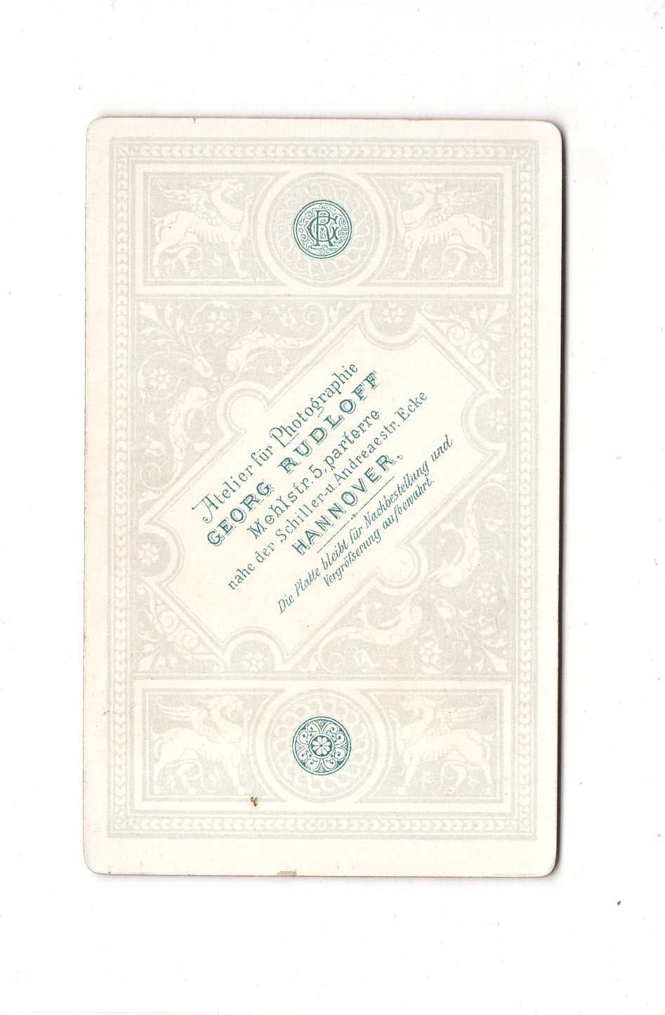 Fotografie Damenportrait - Hannover 1890er / CDV C1-03