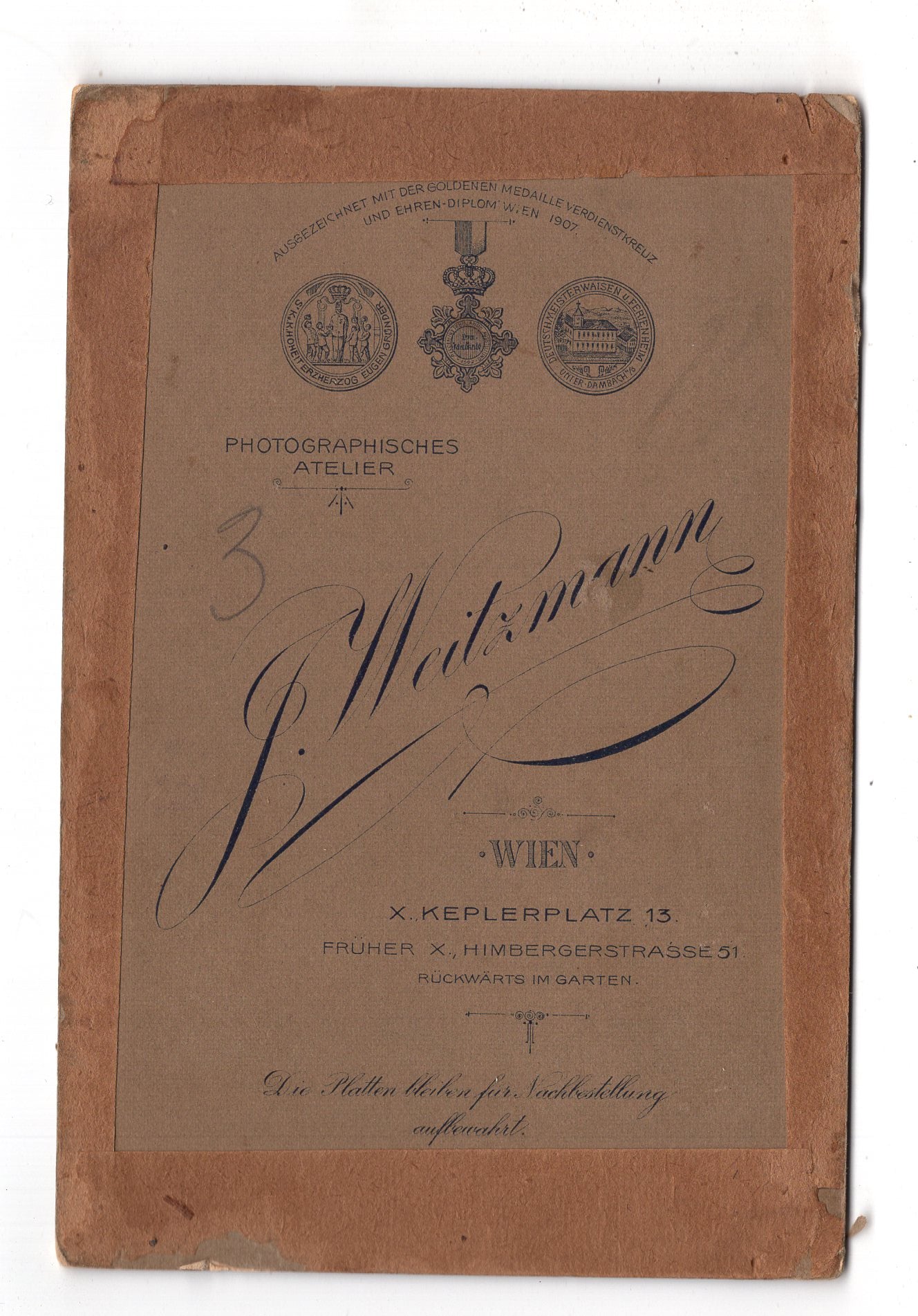 Fotografie Schönes Familienbild - Wien 1900er / CAB U-20