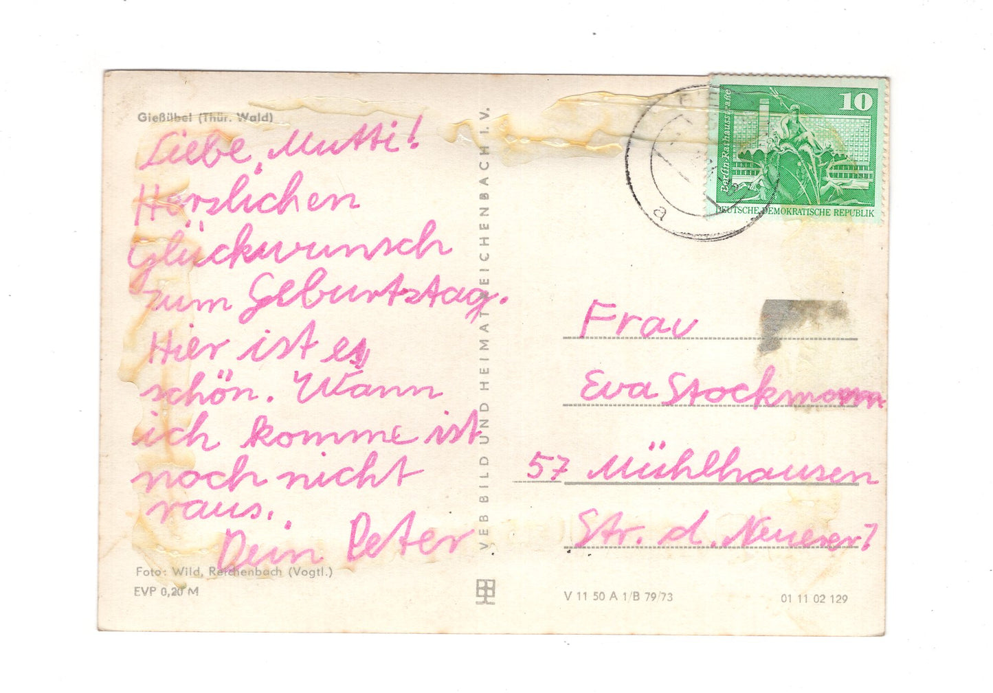 Ansichtskarte Gießübel / Thüringer Wald