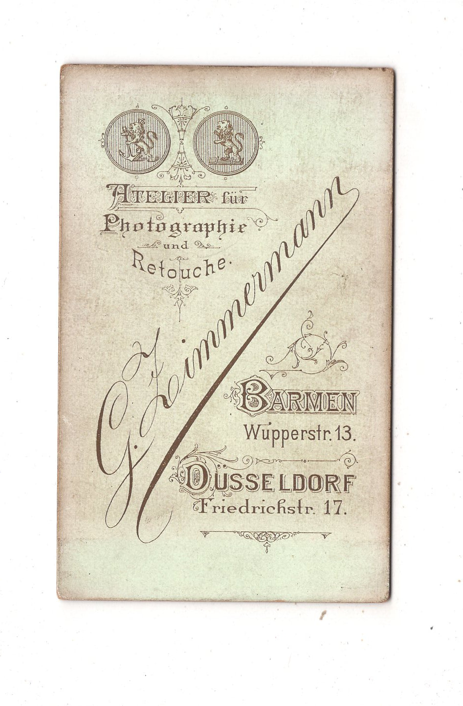 Fotografie Schönes Kinderbild / Baby - Barmen / Düsseldorf um 1880 / CDV N1-09