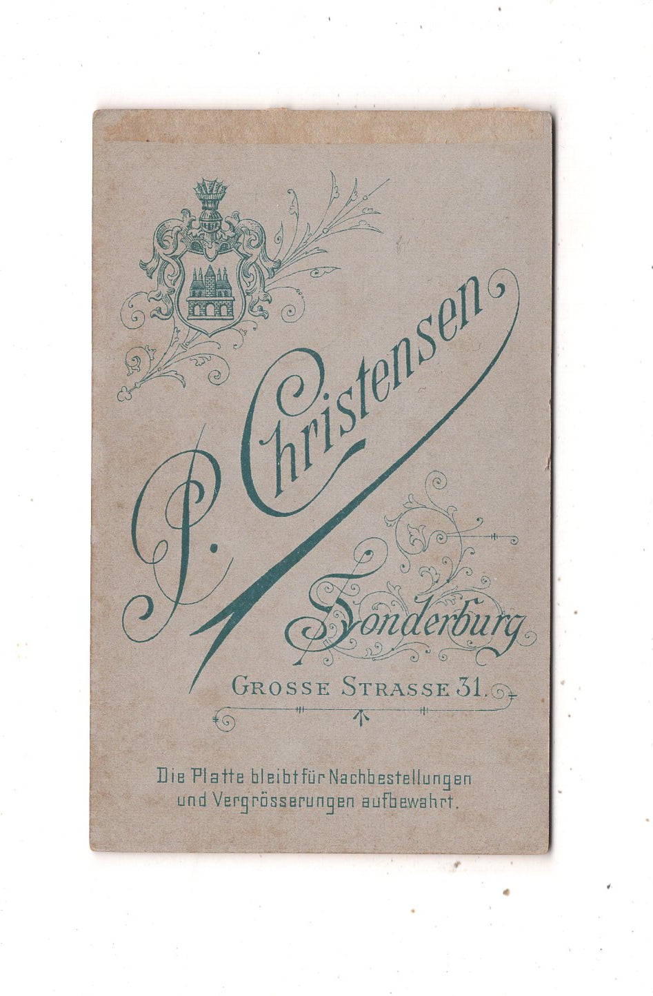 Fotografie Feine Dame - Sonderburg um 1900