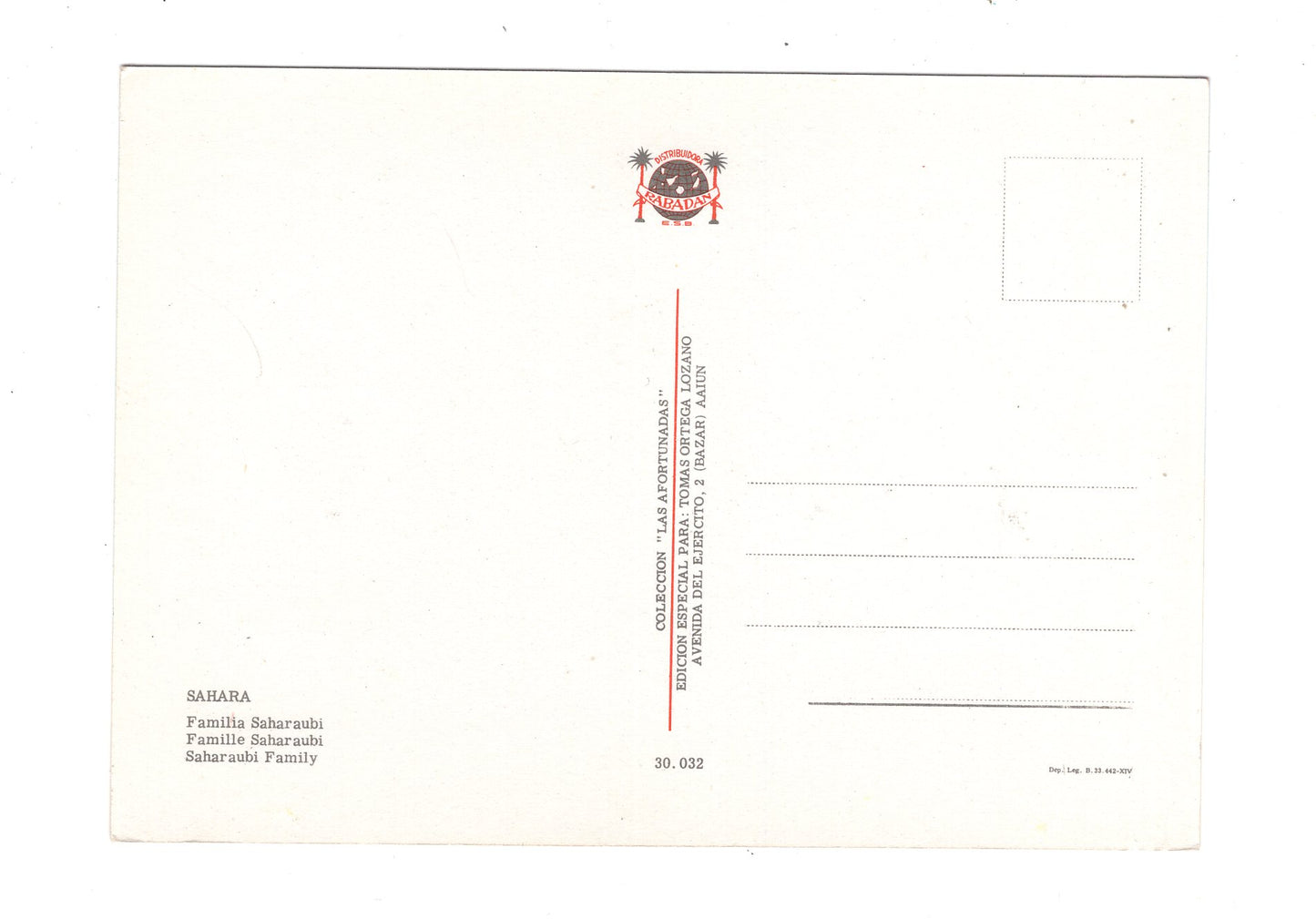 Ansichtskarte Sahara / Saharaubi Familie / Ägypten