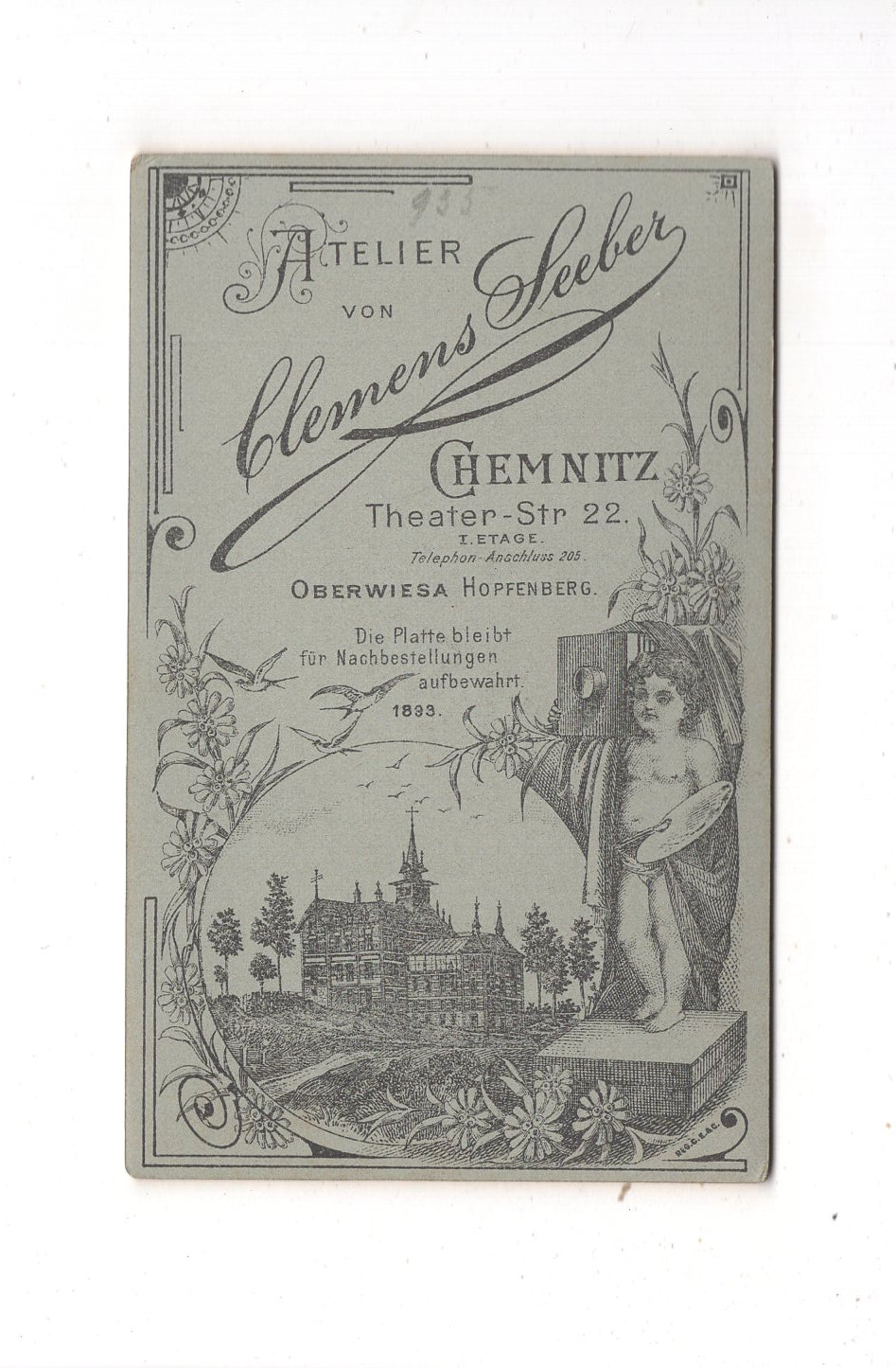 Fotografie Feiner Junge - Chemnitz 1893 / CDV M1-26