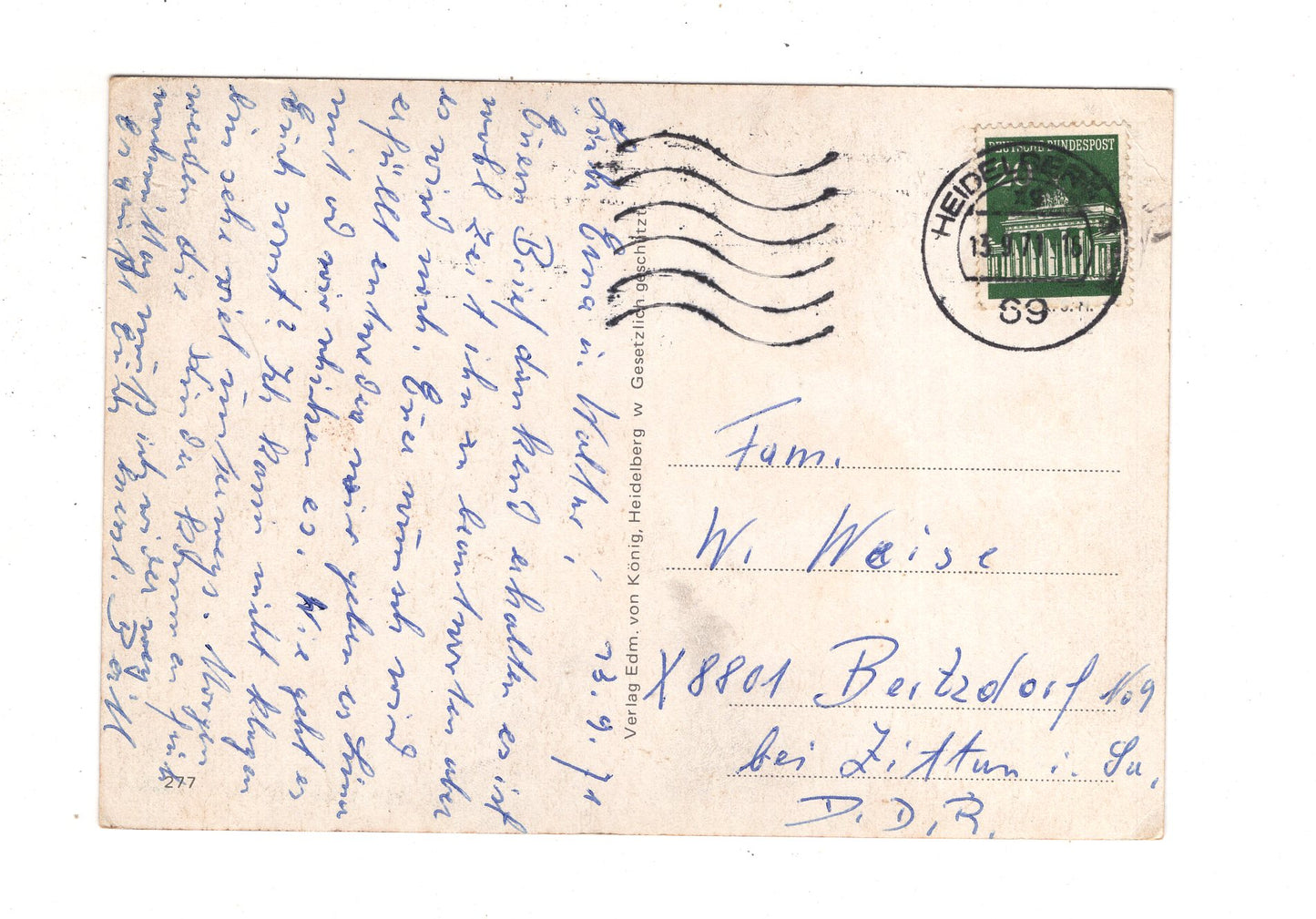 Ansichtskarte Heidelberg / Fernsehturm +++ / I1-68