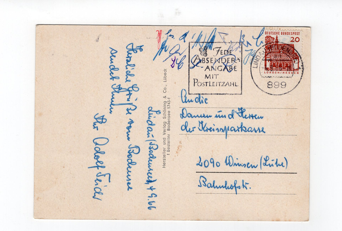 Ansichtskarte Lindau im Bodensee