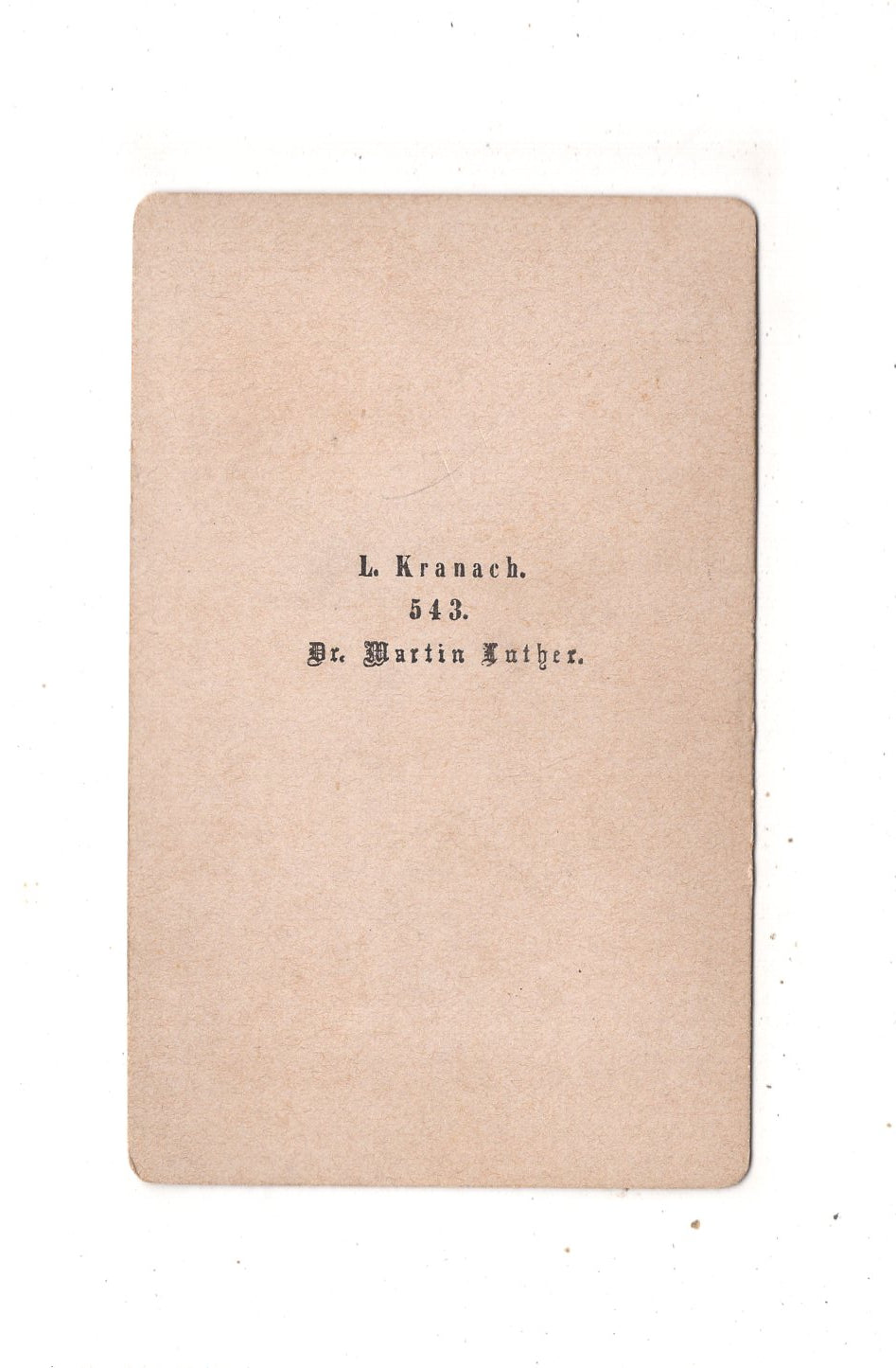 Fotografie Kunst / L. Kranach - Dr. Martin Luther - 1870er