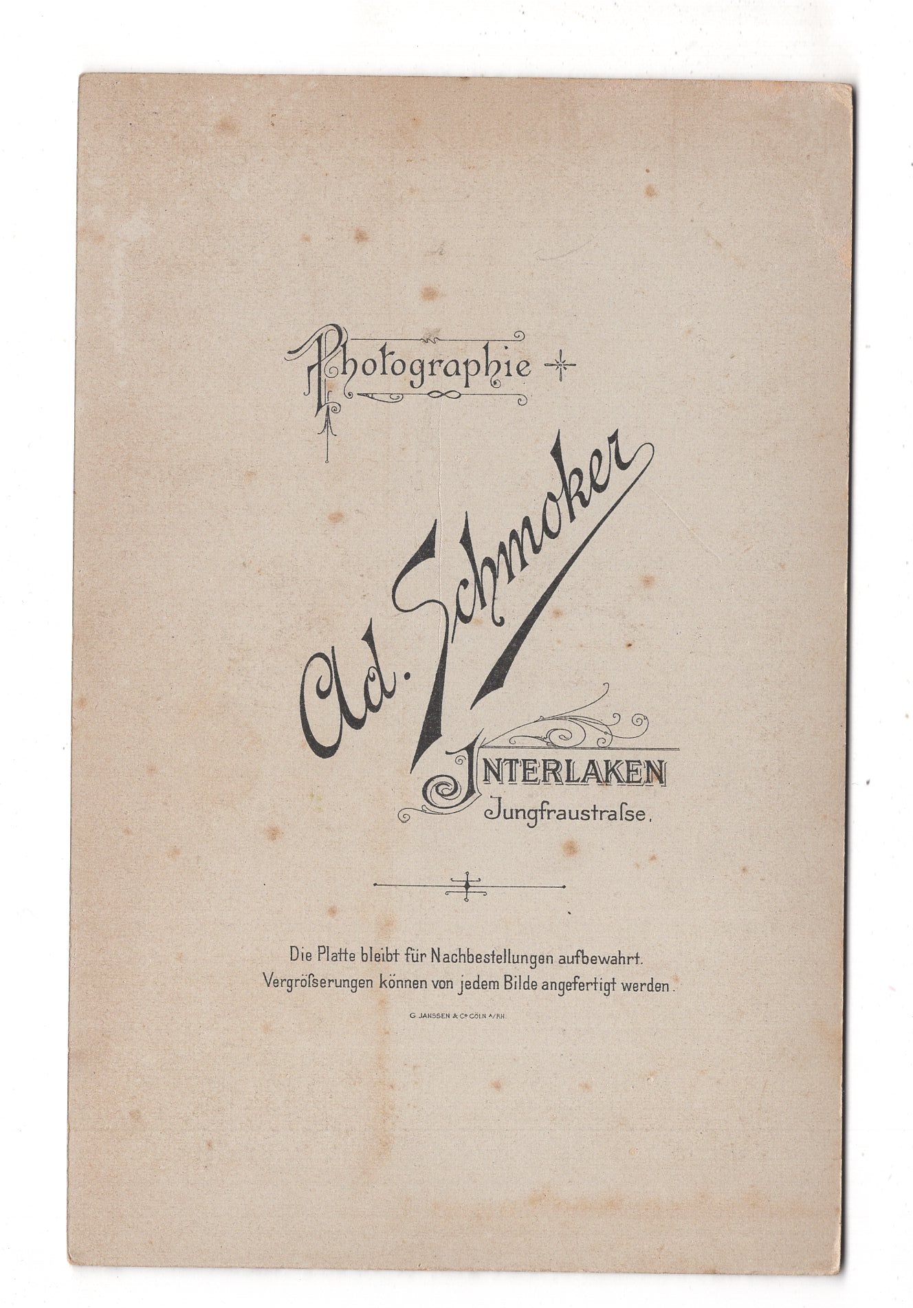 Fotografie Feine Damen - Interlaken um 1900 / CAB W-23