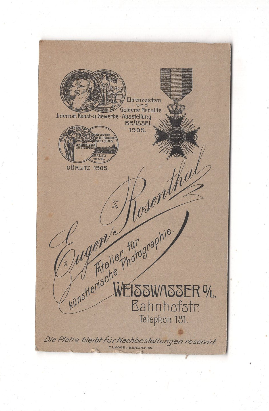 Fotografie Schönes Kinderbild / Baby - Weißwasser 1900er / CDV N1-09