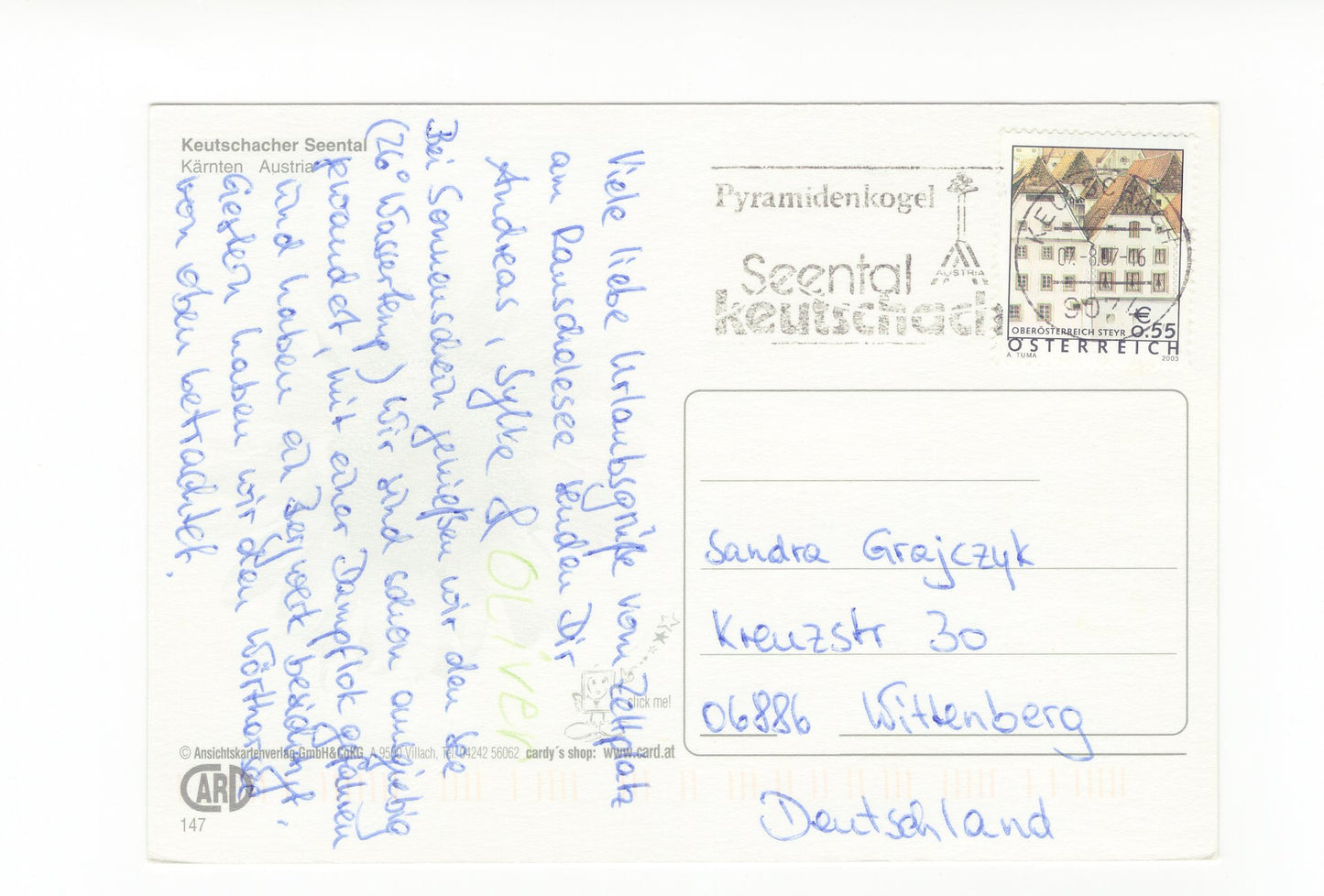Ansichtskarte Keutschacher Seental / Kärnten / Österreich