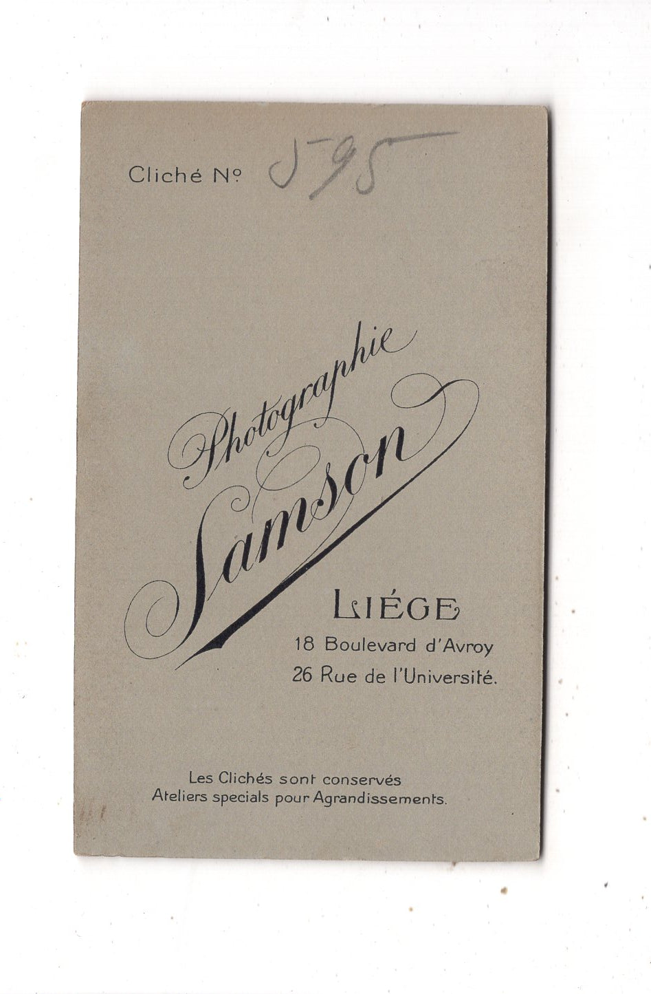 Fotografie Schönes Kinderbild / Baby - Liege Lüttich 1900er