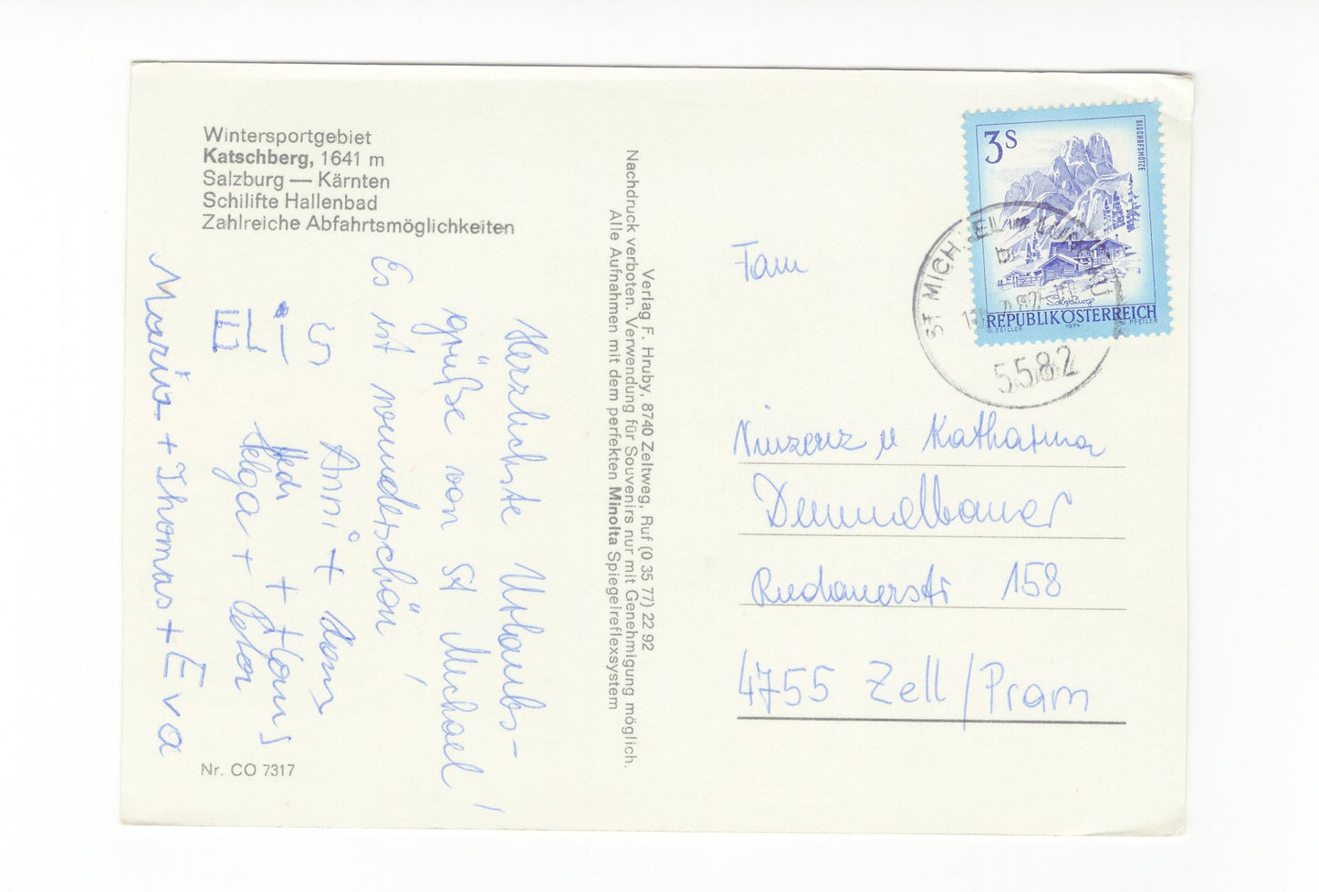 Ansichtskarte Katschberg / Salzburg-Kärnten / Österreich
