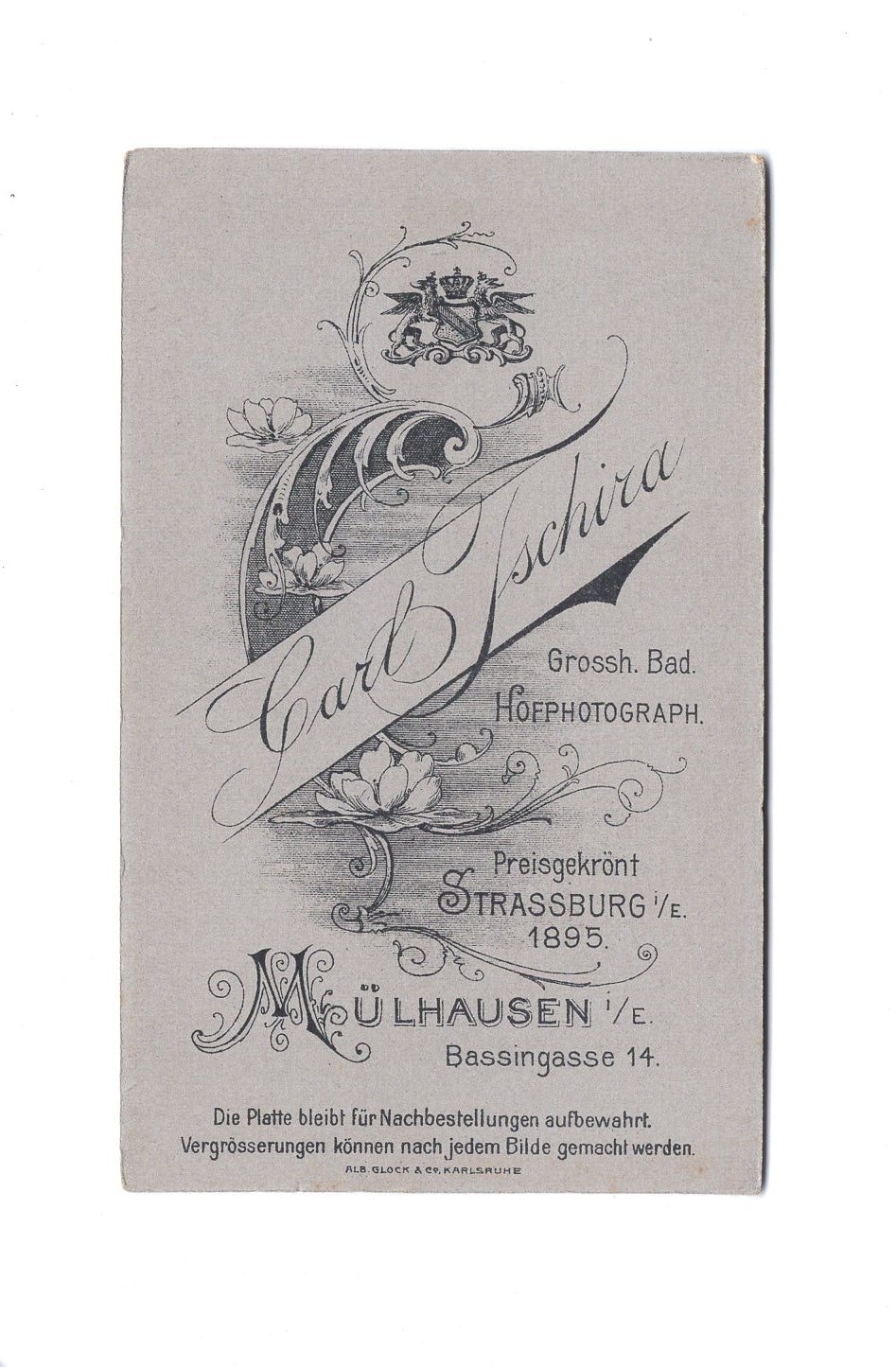 Fotografie Damenportrait - Mülhausen i. E. 1900er