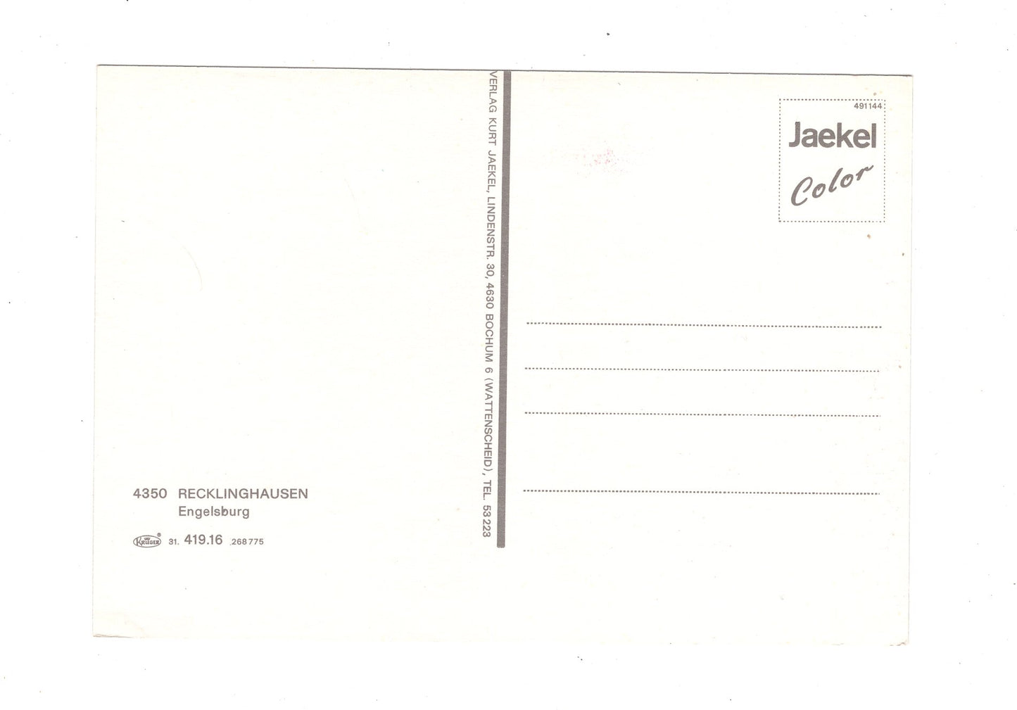 Ansichtskarte Recklinghausen / Engelsburg